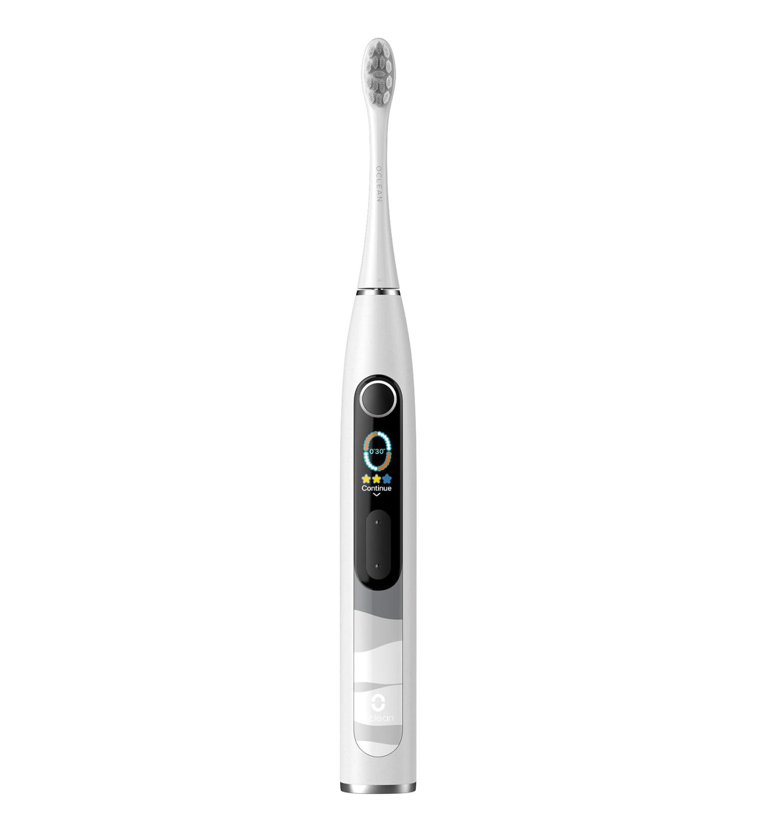 Oclean X10 Smart Sonic Electric Toothbrush - 5 Brushing Modes - 3h Quick Charge - 60 Days Battery Life - IPX7 Grey - Buy Online on GoSupps.com
