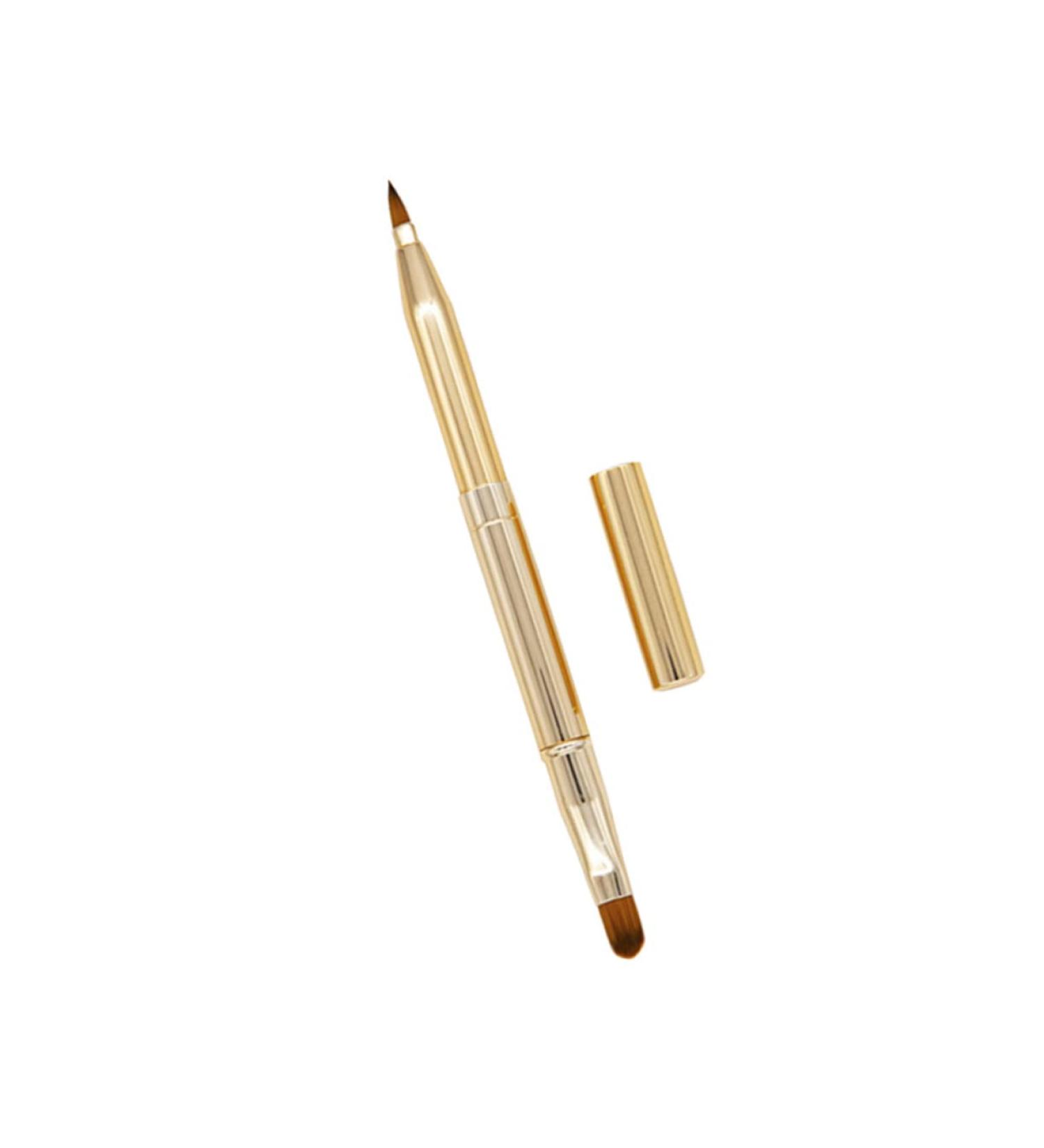 Mipcase Lip Gloss Retractable Lipstick Brush - Portable Makeup Brush Kit for Lipstick Concealer & Eyebrows - Buy Online on GoSupps.com