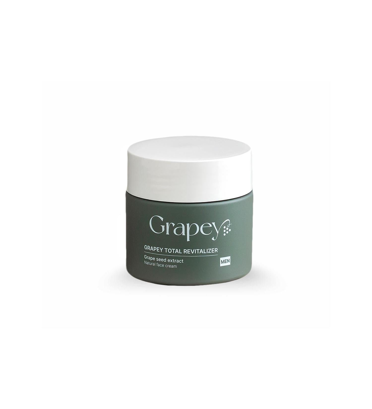  Grapey Grapey Man Revitalizer Men's Face Cream 50 ml | Moisturizing Anti-Fatic and Anti-Aging with Grape Vinaces and Grapes | Opaciating Fast Absorption Natural Formula - Buy Online on GoSupps.com