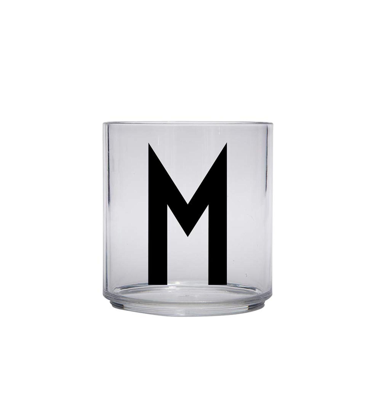 Design Letters Tritan Dinnerware Cups for Kids A-Z 6 Oz| Kids Glass Designed in Denmark for Baby feeding | Toddler Cup for Drinking | Unbreakable Tableware for Baby|Stackable Tumbler Cup BPA/BPS Free