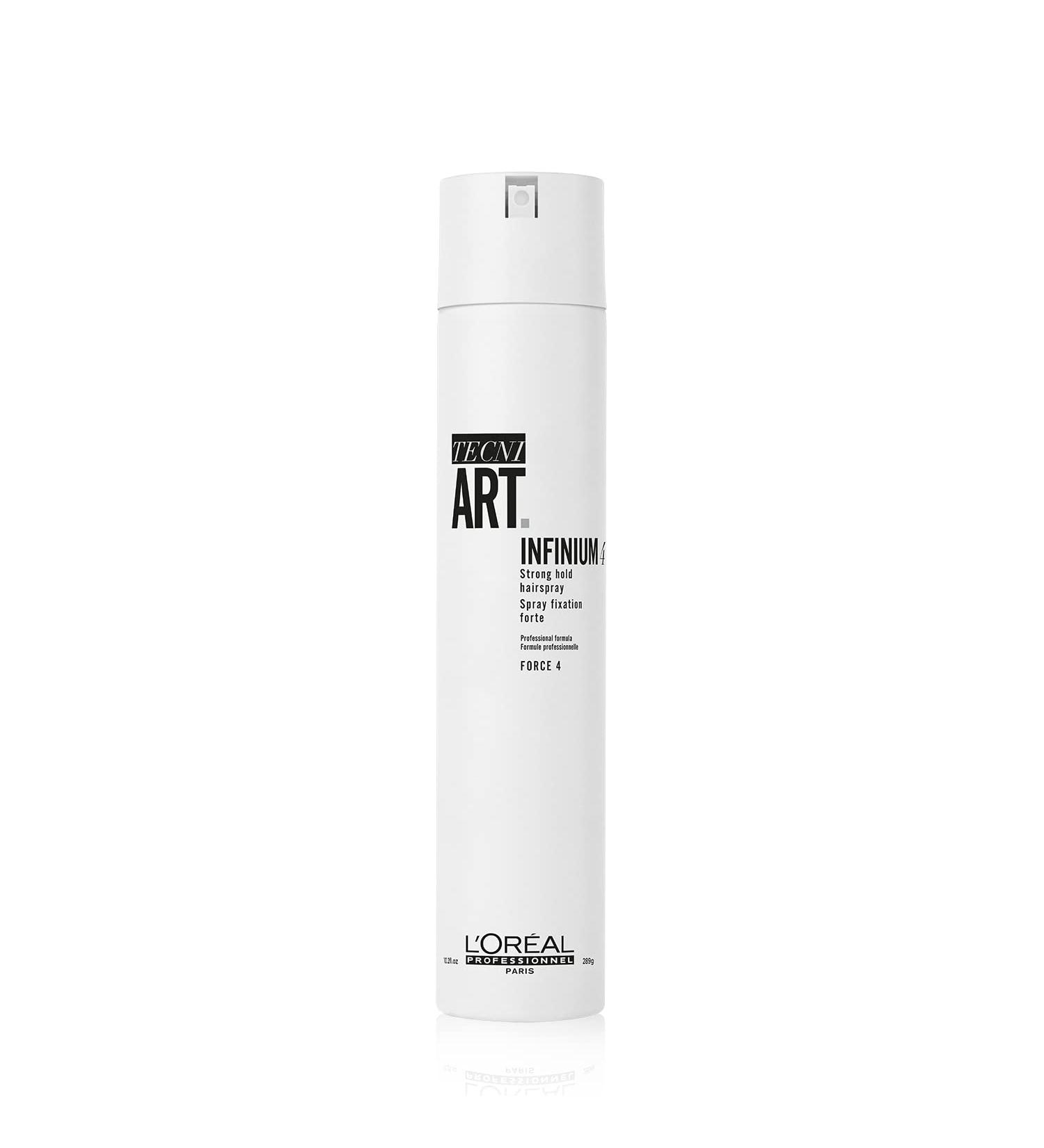 L'Oreal Professionnel Infinium 4 Strong Hold Hairspray 10.2 Oz. | Natural Feel & Shine | All Hair Types - Buy Online on GoSupps.com