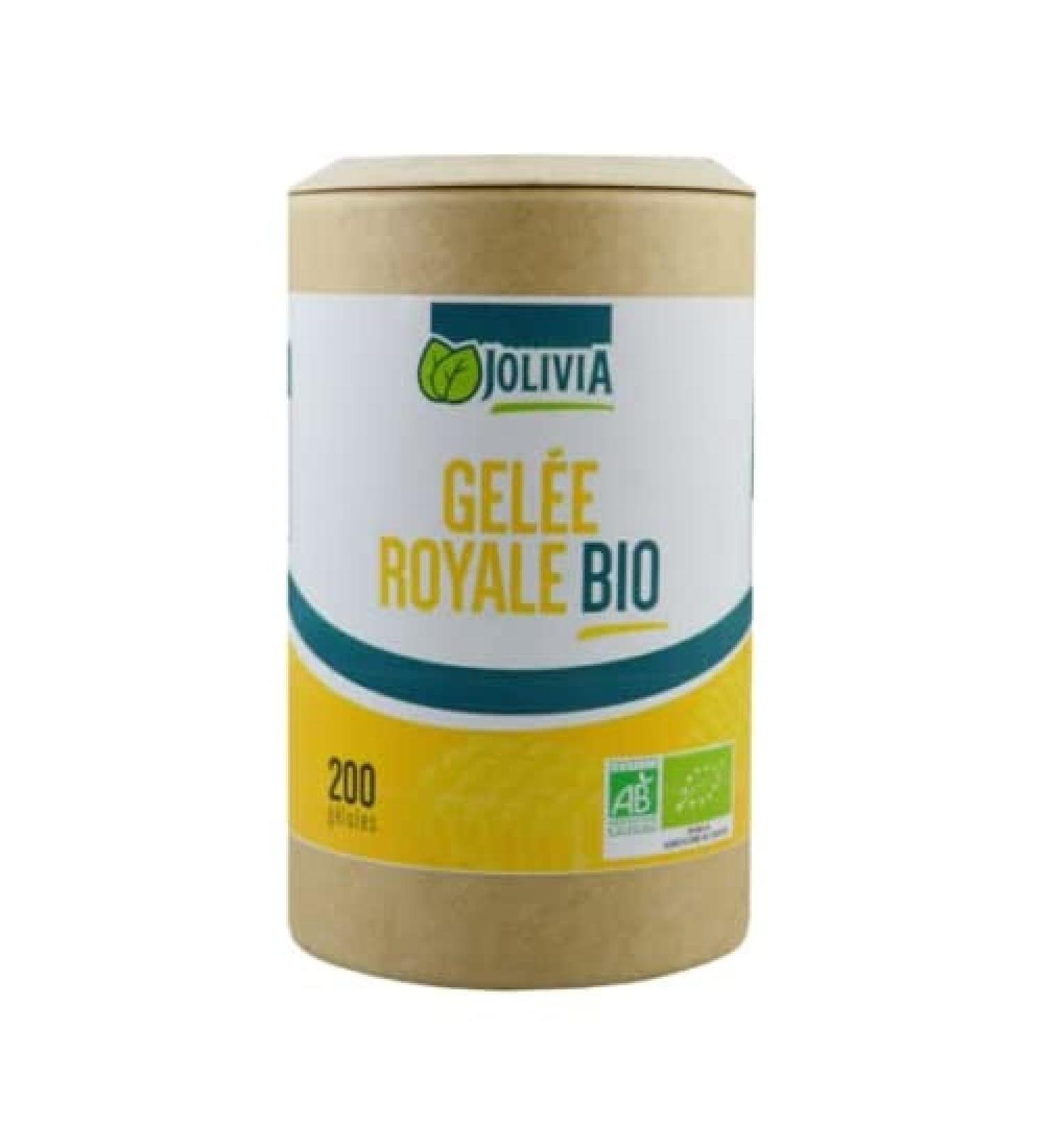 Organic Royal Jelly - 200 Vegetable Capsules of 350 mg | Capsule Size | Food Supplement | Made in France