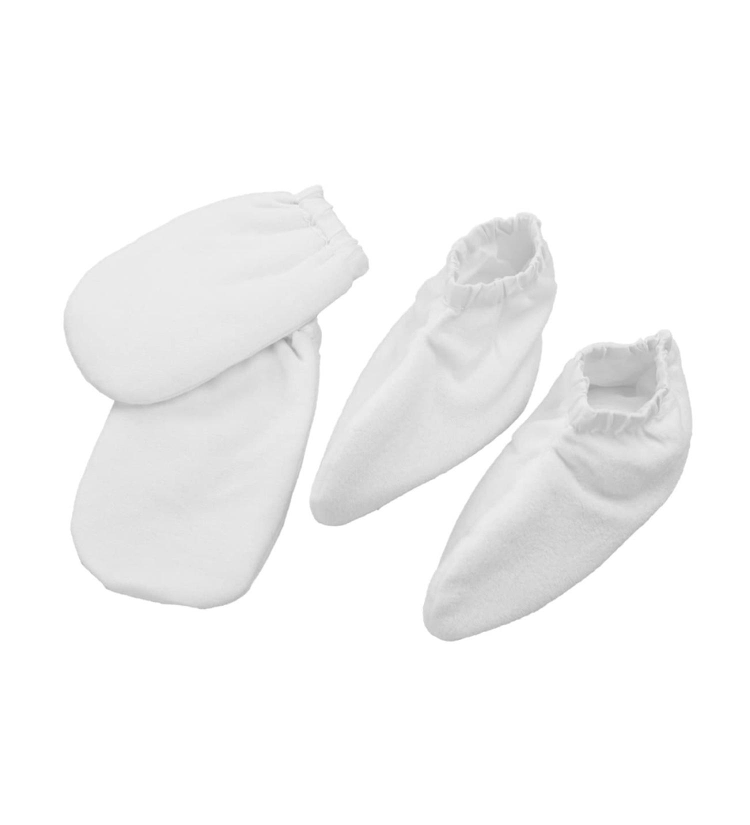 Beavorty 2 Pairs spa gloves Bath Treatment Mitt Insulated Gloves Foot Spa Cover Paraffin Wax Gloves white product hand - Buy Online on GoSupps.com