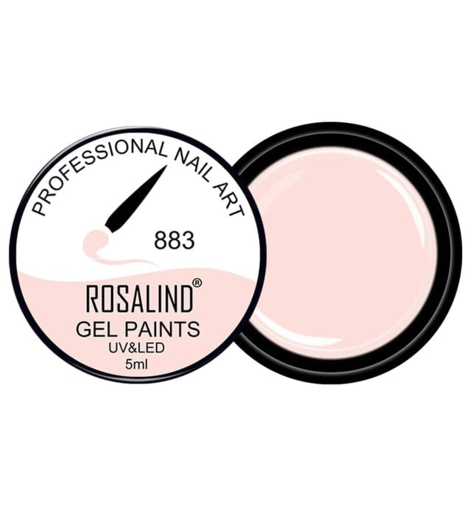 Rosalind Painting Varnish Nail Gel Polish 5ML Glitter Nail Art Semi Permanent Top Coat Gel Soak Off UV LED All for Manicure - (Color: RF883) - Buy Online on GoSupps.com