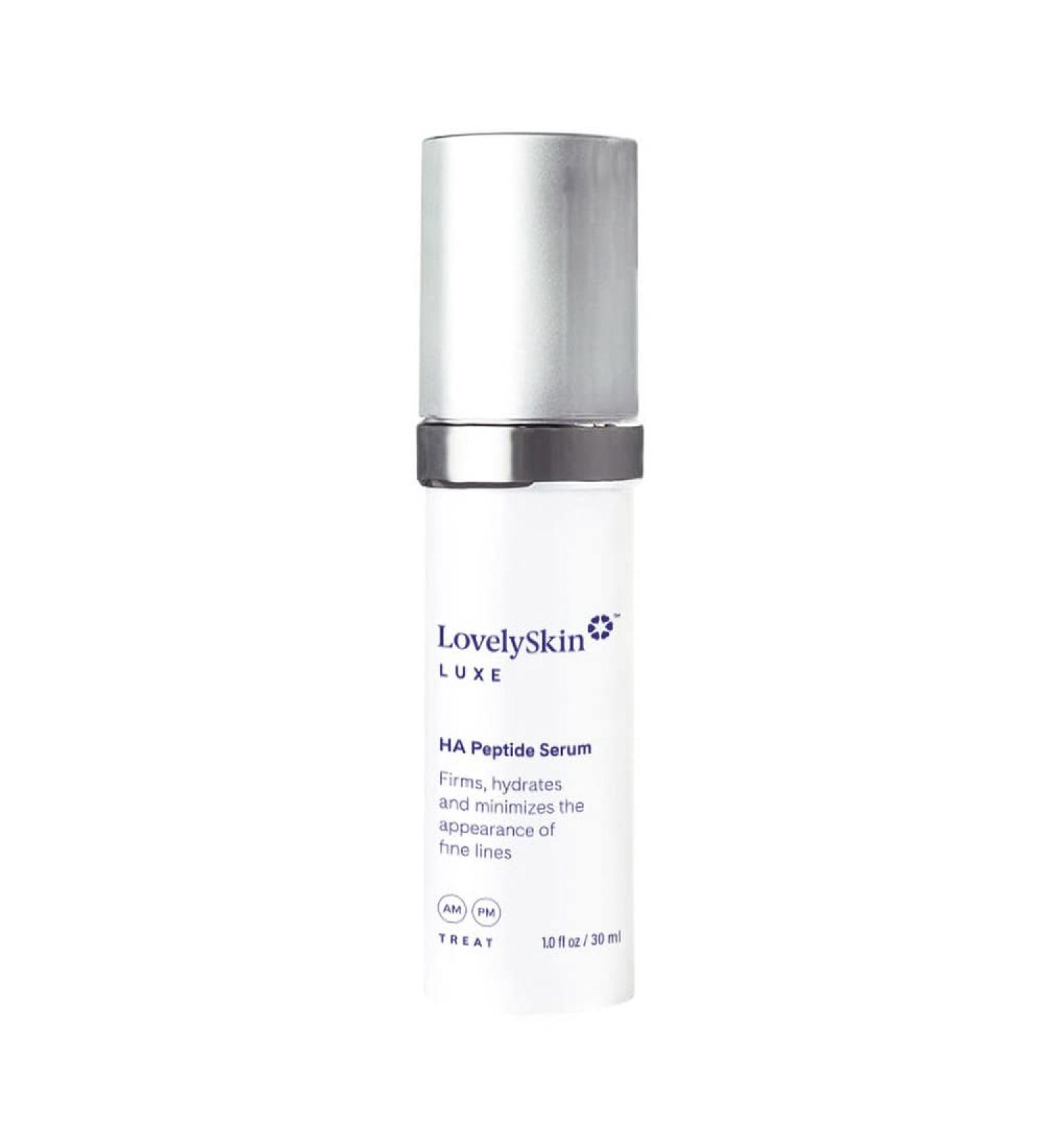 Buy LovelySkin LUXE HA Peptide Serum - Anti-Aging Face Serum for Firmness & Plumping 1 oz | International Shipping Available - Buy Online on GoSupps.com