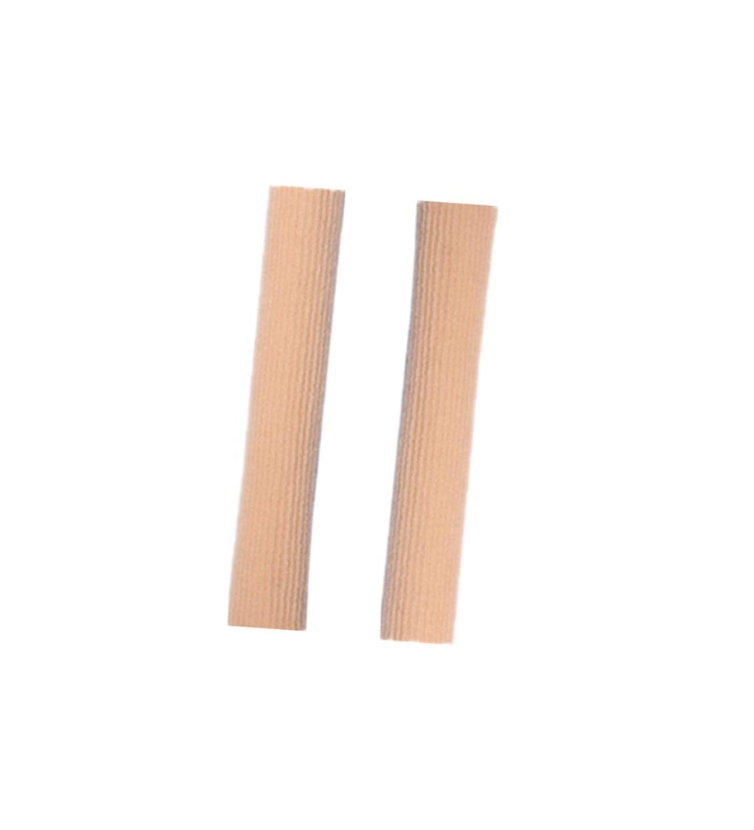 Healeved 2pcs Toe Cushion Tube Set - Toe Pad & Sleeve Protectors for Toes Care in Khaki Foam & Silicone Gel - Buy Online on GoSupps.com