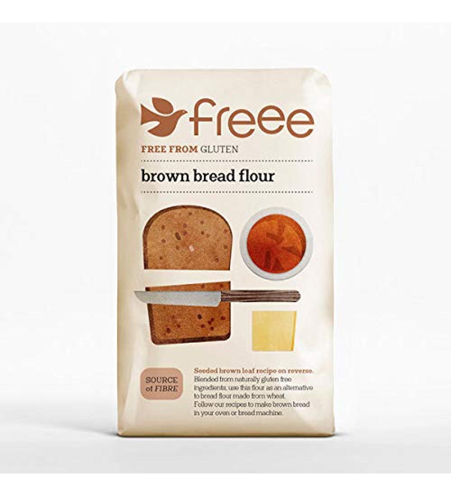 Doves Farm | Gluten Free Brown Bread Flour | 5 x 1KG
