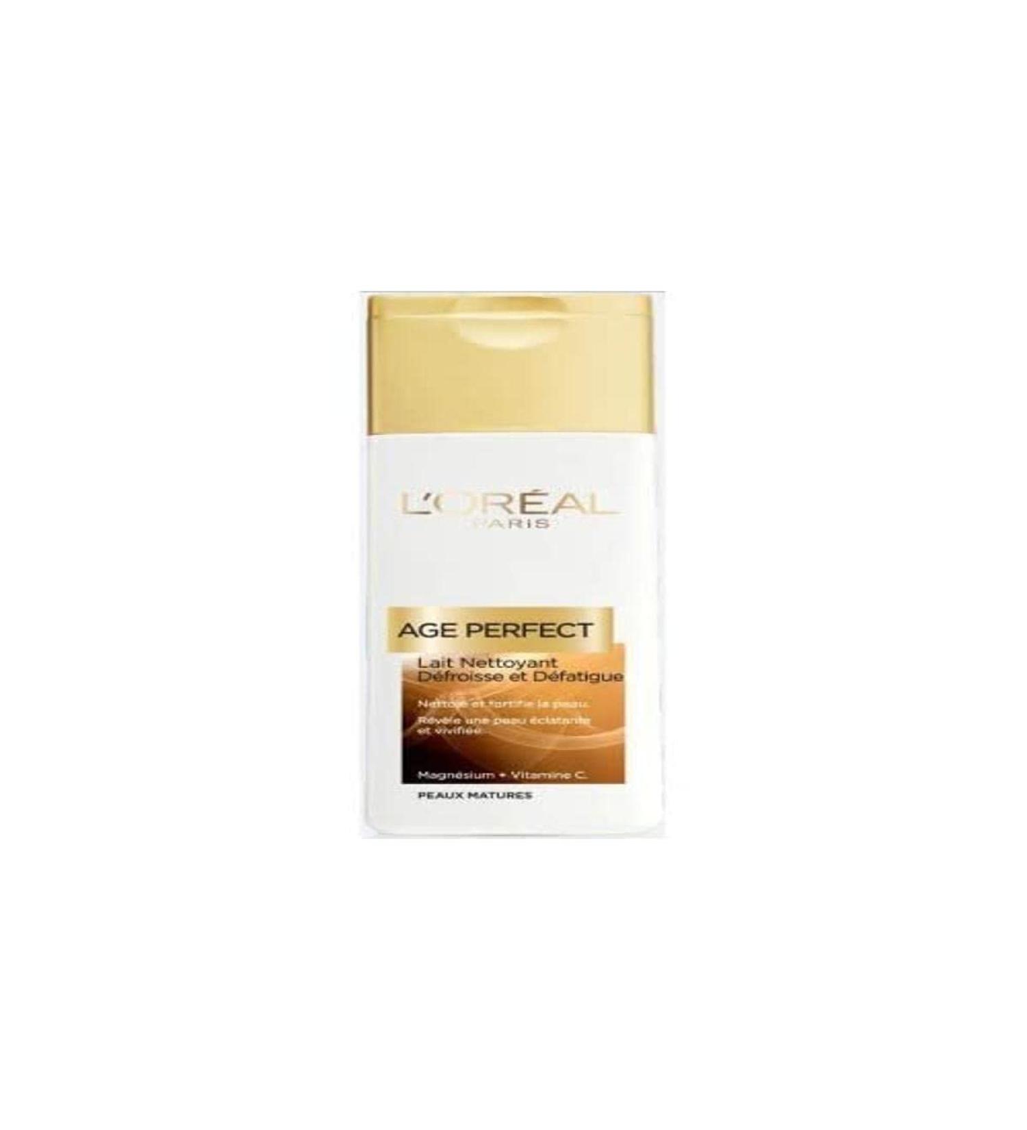 L'Oréal Paris - Energizing Cleansing Milk for Face & Eyes - Cleansing, Straightening & Relaxing - Enriched with Calcium & Vit