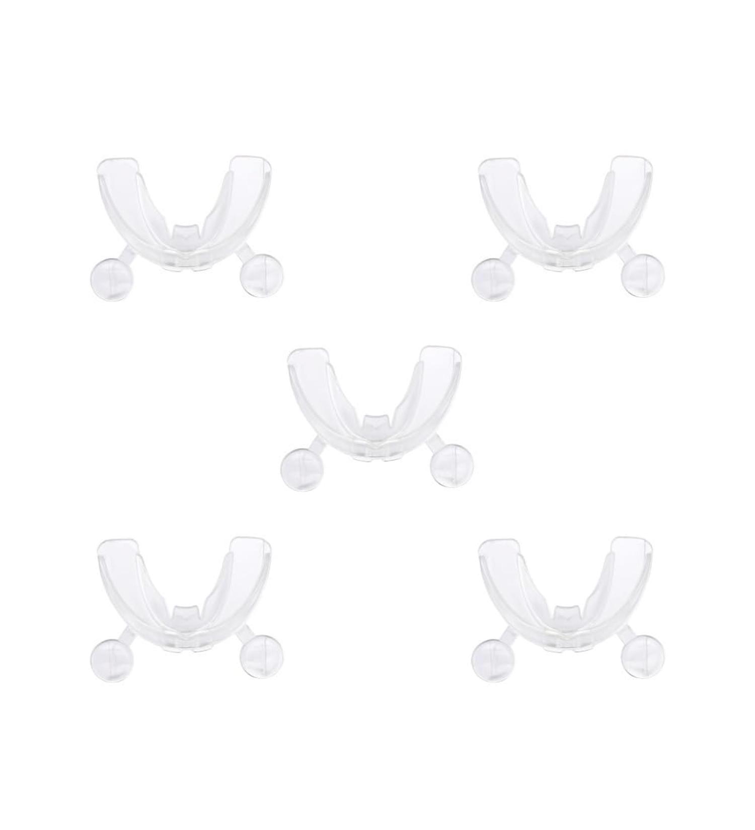 Set of 5 Transparent Mouth Guards for Teeth Grinding - Night Guard for Sleep Support - Buy Online on GoSupps.com
