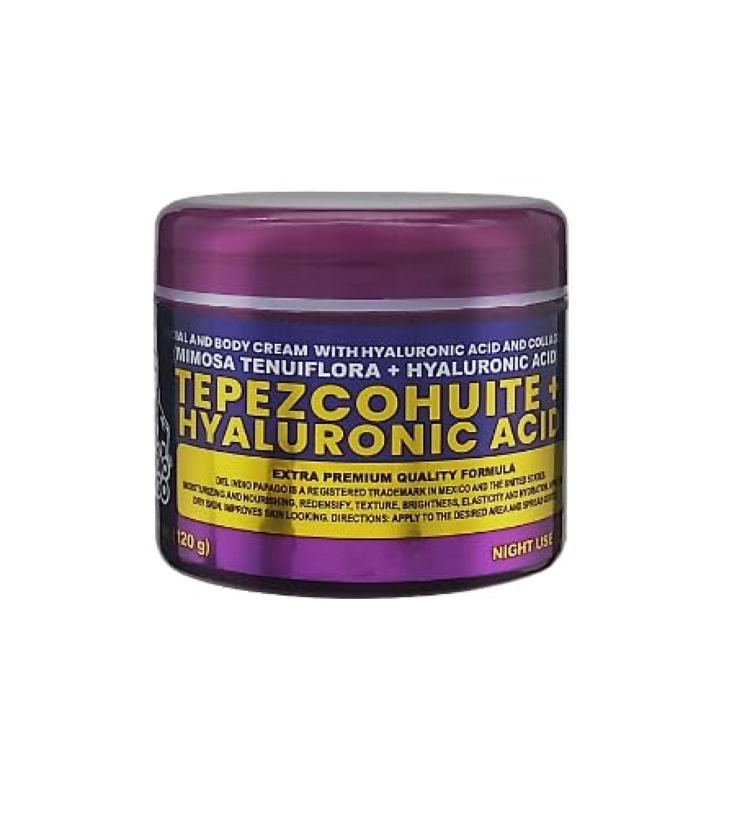 ULTRA PREMIUM Tepezcohuite + Hyaluronic Acid Night Face Cream - Jumbo Size for Instant Hydration | International Shipping Available - Buy Online on GoSupps.com