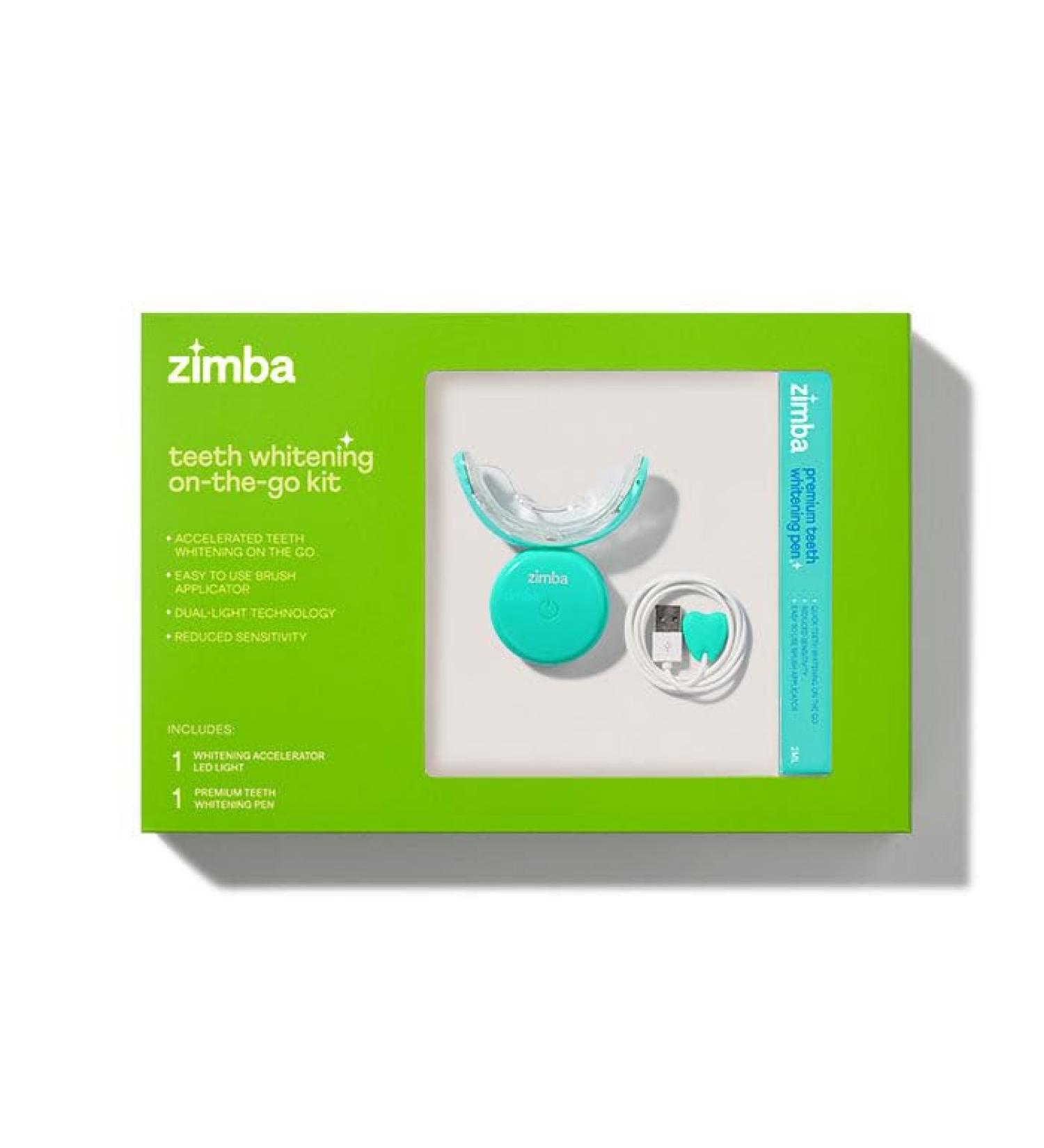 NEW Zimba Whitening On-the-go Kit | Cordless LED Accelerator Light & Whitening Pen for Fast Results - Buy Online on GoSupps.com