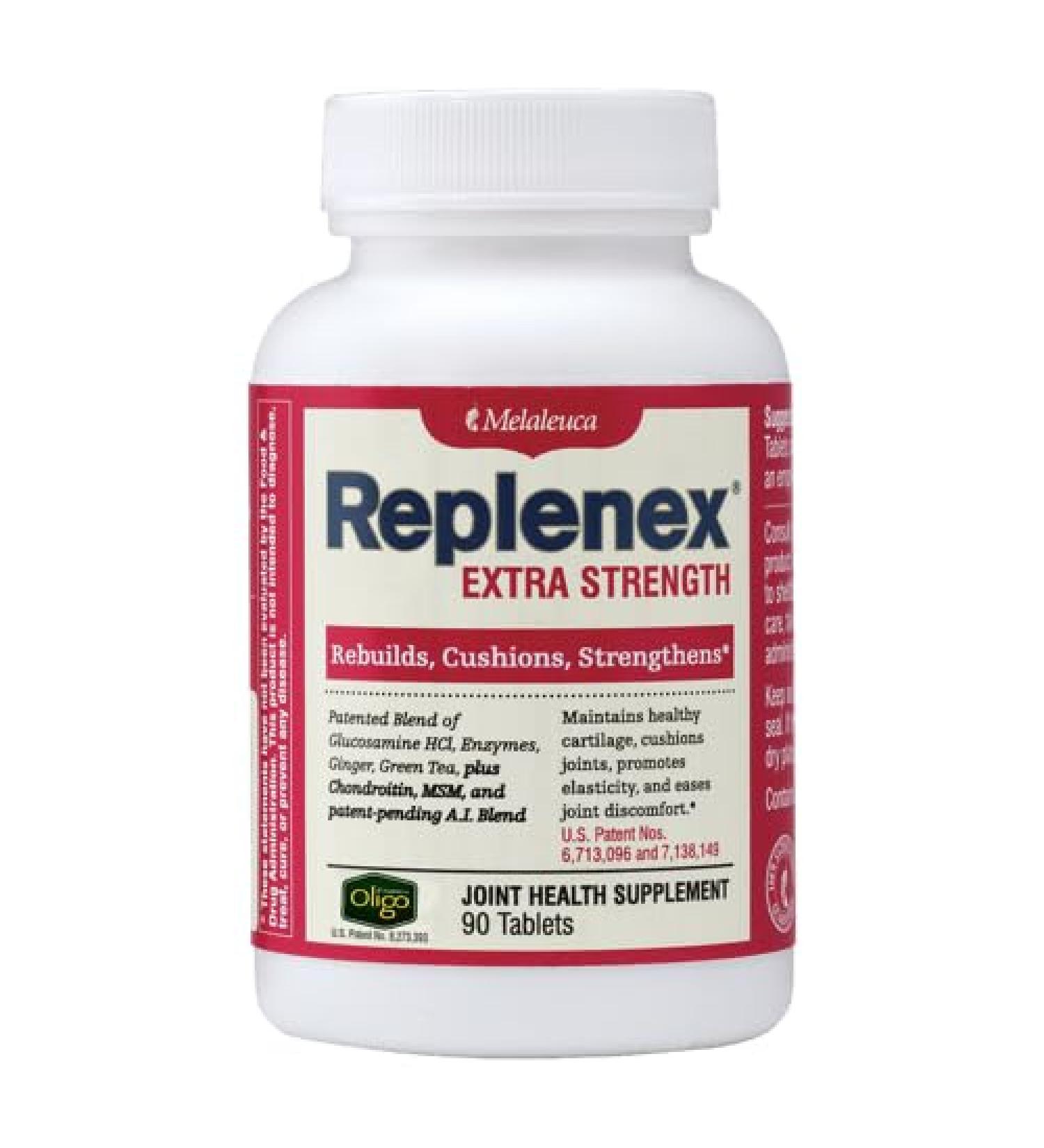 Melaleuca Replenex Rebuilds Joint Health. Glucosamine. Calcium. (90 Tablets)