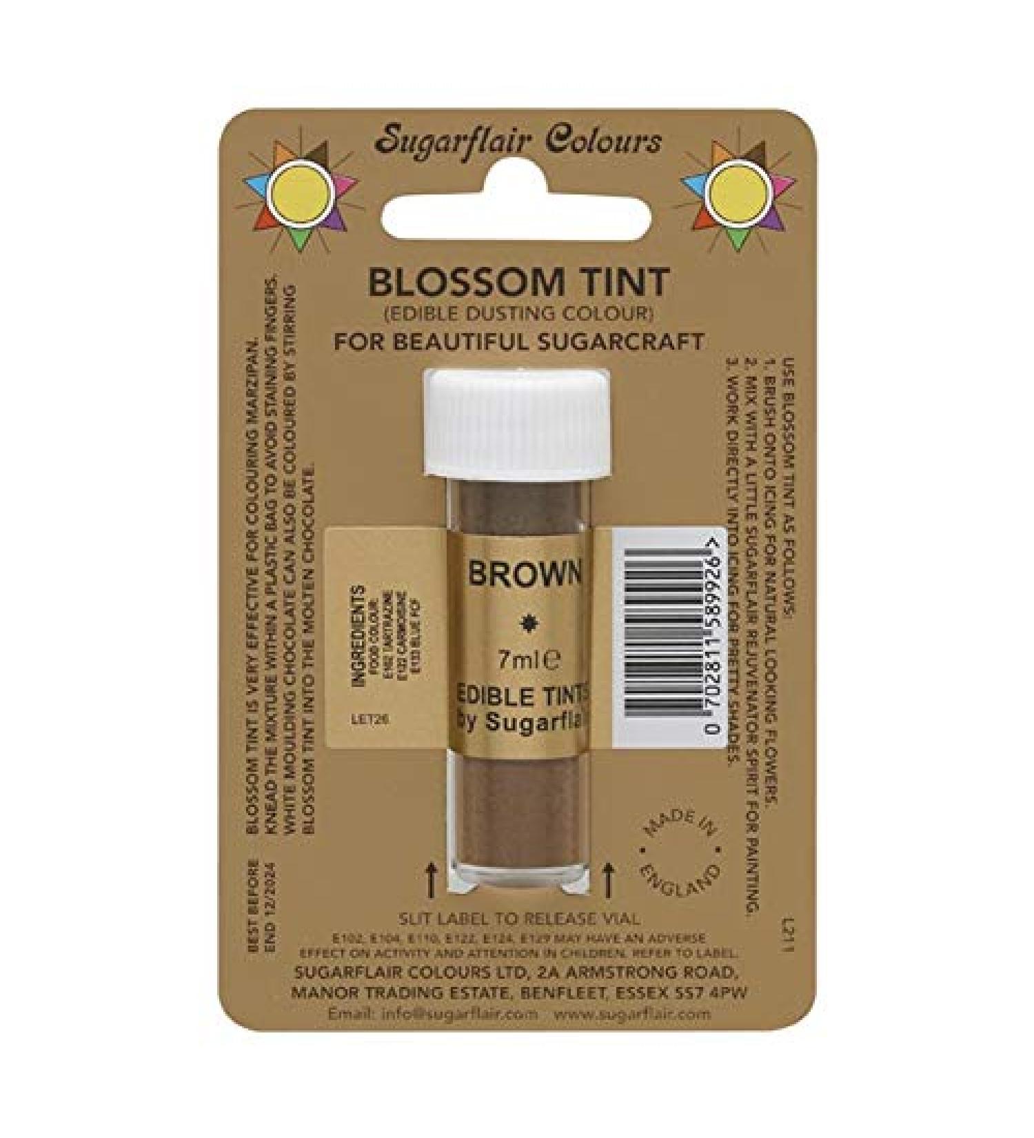 Sugarflair Blossom Tint Edible Dusting Powder Brown