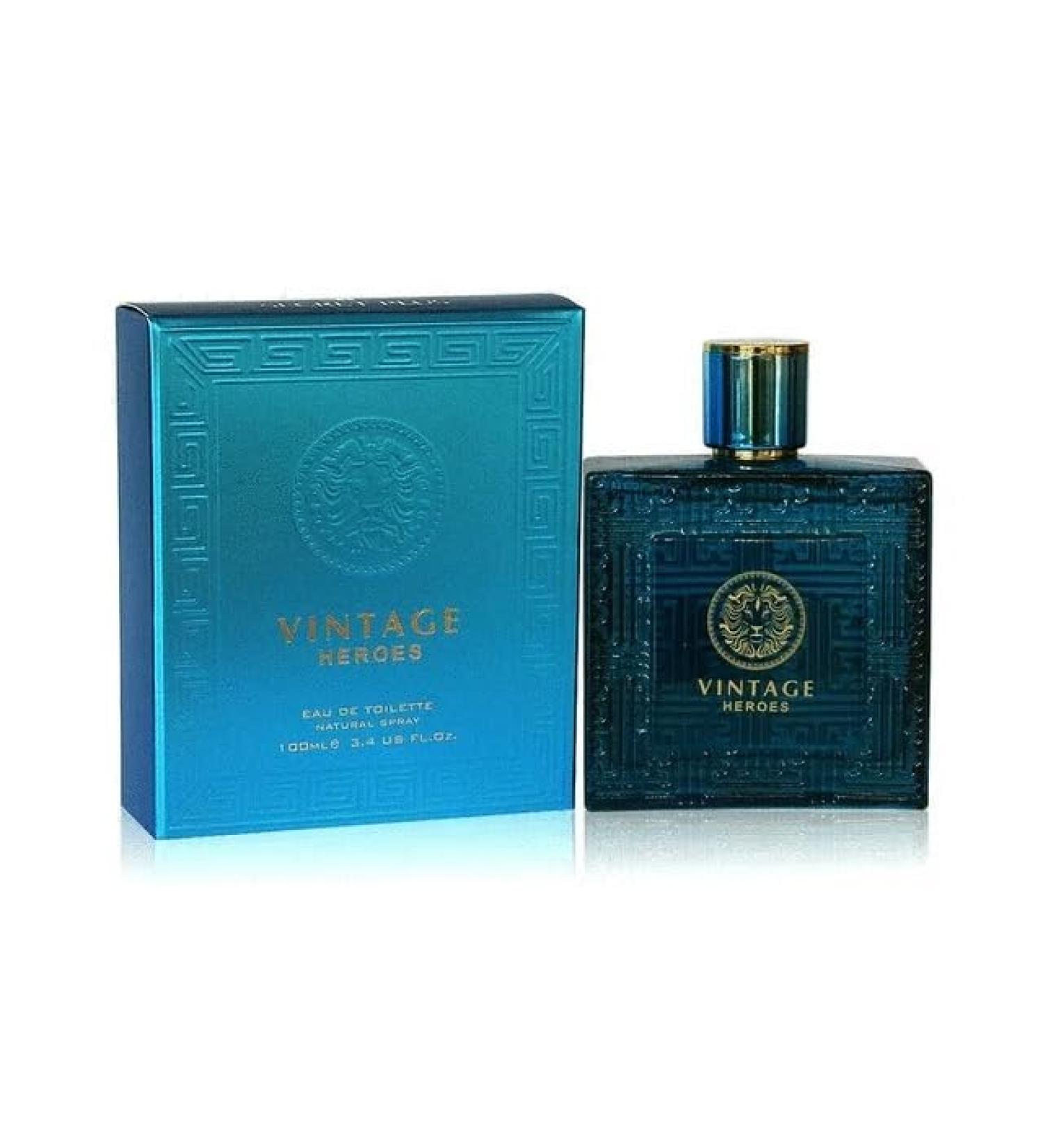 Long Lasting Vintage Heros For Men (Inspired By Eros) 3.4 Oz/100 ML Natural Spray