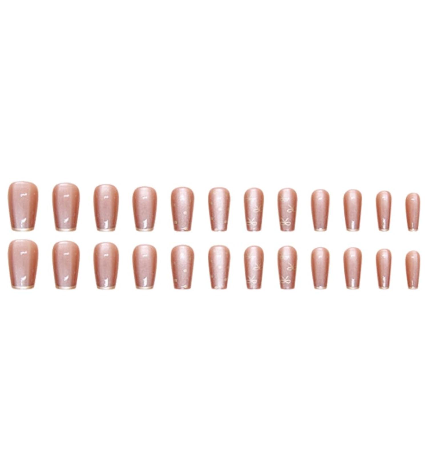 Ruarby Professional French Tip Press on Nail False Nails Full Cover Artificial Nails Tips Art Accessories for Fashion Women - Buy Online on GoSupps.com
