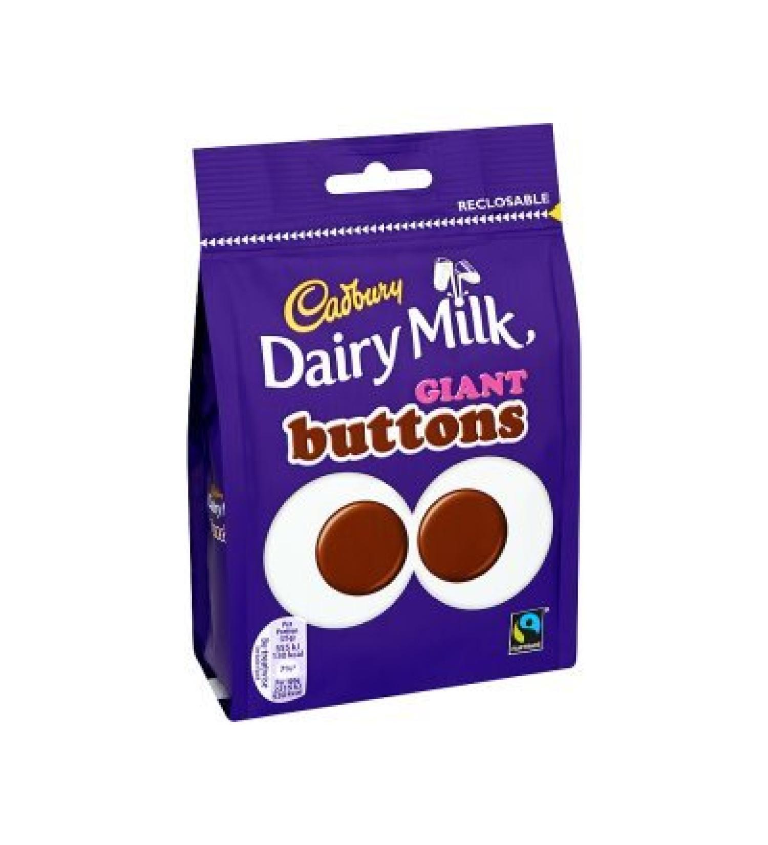 Cadbury Dairy Milk Giant Buttons Chocolate Bag 119 g Chocolate 119 g