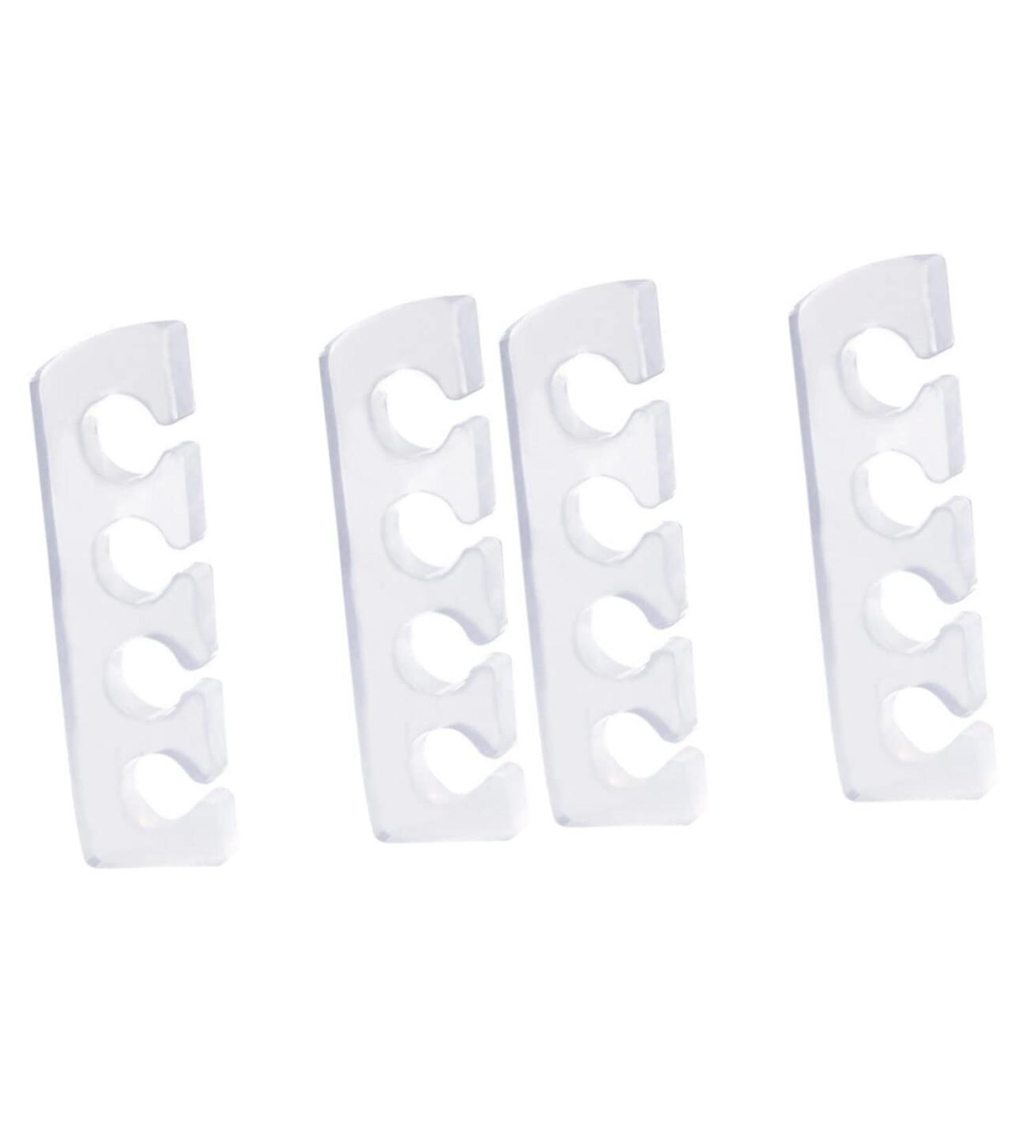 FRCOLOR Silicone Bunion Toe Spreader & Separator - 2 Pairs, Five Toe Splitter, Toe Adjuster, Stretchers for Bunions - Little Toe Protectors - White x2pcs - Buy Online on GoSupps.com