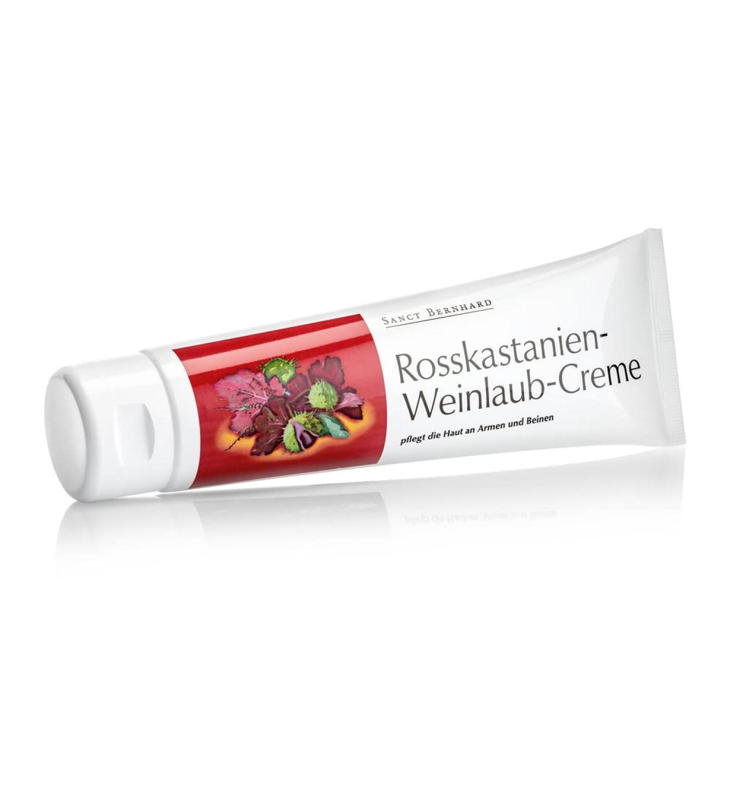 Kr uterhaus Sanct Bernhard Horse Chestnut Vine Leaf Cream with Grain Germ Jojoba Oil and Avocado Oil 150 ml