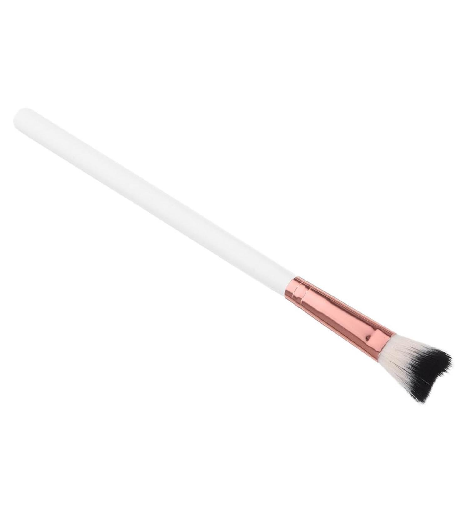 WOONEKY Fish Tail Brush Highlighter Blush Brush Loose Powder Brush Nose Shadow Brush Makeup Supplies White 18.50X1.00X1.00CM White - Buy Online on GoSupps.com
