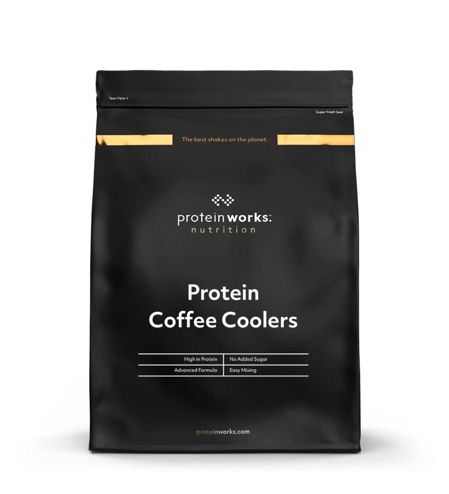 Protein Works Matcha Latte Protein Coffee Coolers | 22g Protein 120mg Caffeine | Coffee Flavoured Shake | 33 Servings | 1kg Pack - Buy Online on GoSupps.com