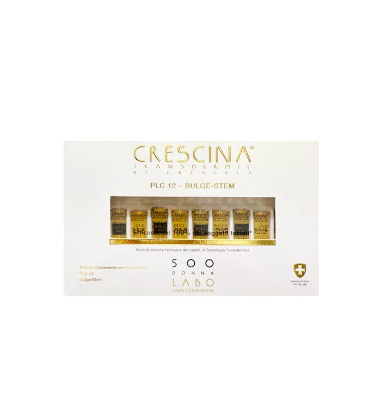 LABO CRESCINA Plate Like PLC12 BULGE STEM Re-Growth Cheveux 500 Femme 20 Ampoules