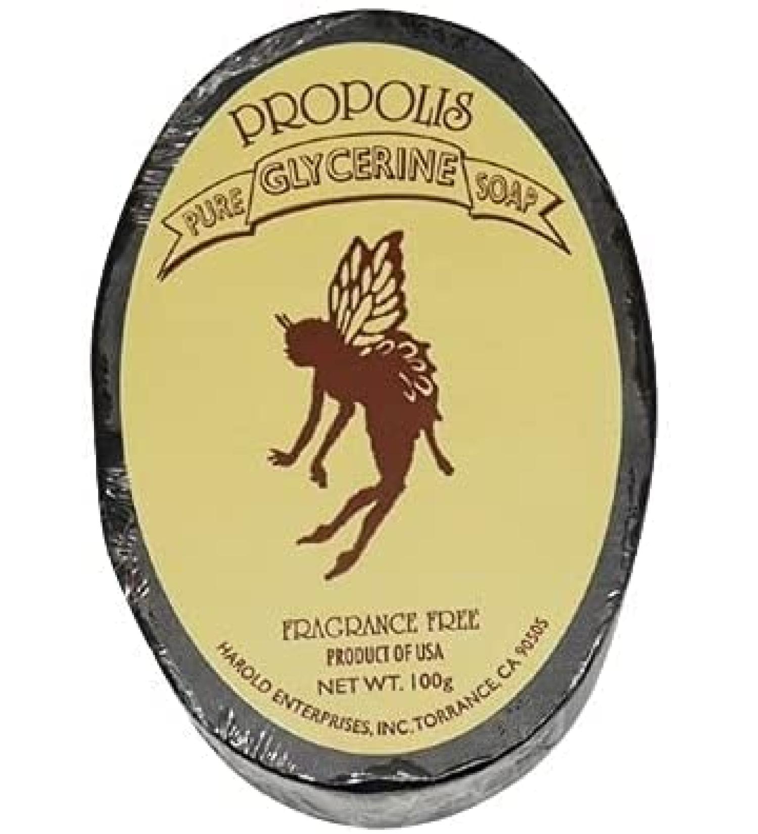 Pure Brazilian Propolis Soap bar Pure Glycerin Soap Acne skin Anti-bacterial Anti-inflammation Soften and Refresh skin For all skin types (1 unit)