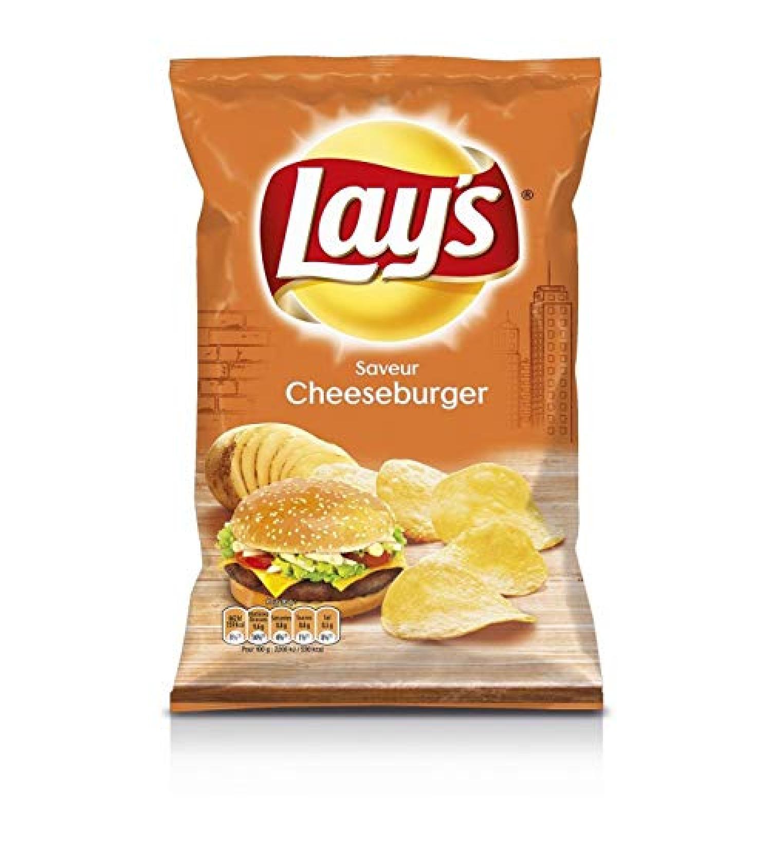 Lay'S - Chips Cheesburger 120G - Lot De 5 - Livraison Rapide En France - Prix Par Lot