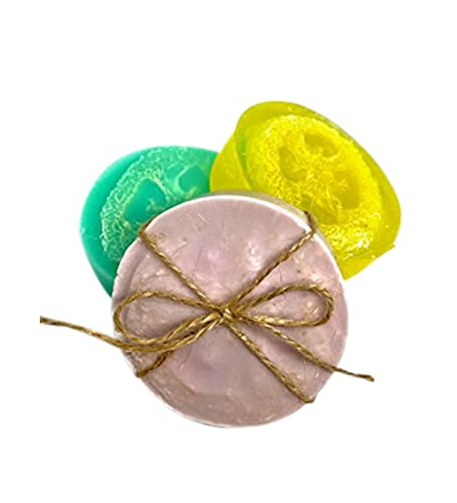 Nurse Yelhsa's Loofah Soap & Scrub|Handmade Loofah Soap Bar|Exfoliating Loofah Bar (Yellow Citrus) Yellow Citrus - Buy Online on GoSupps.com