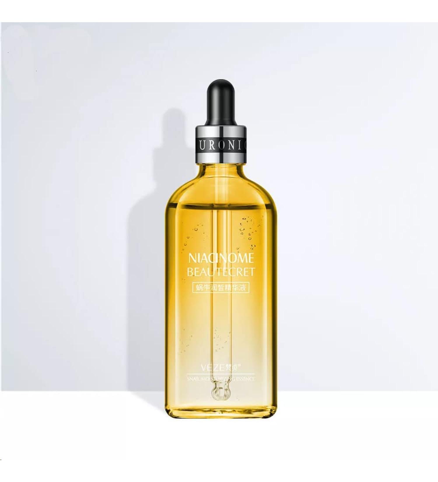 VENZEN Caviar Anti-Ageing Hyaluronic Acid Serum - Hydrating Beauty Liquid for Wrinkles & Firming - 100ml | Yellow Snails Formula - Buy Online on GoSupps.com