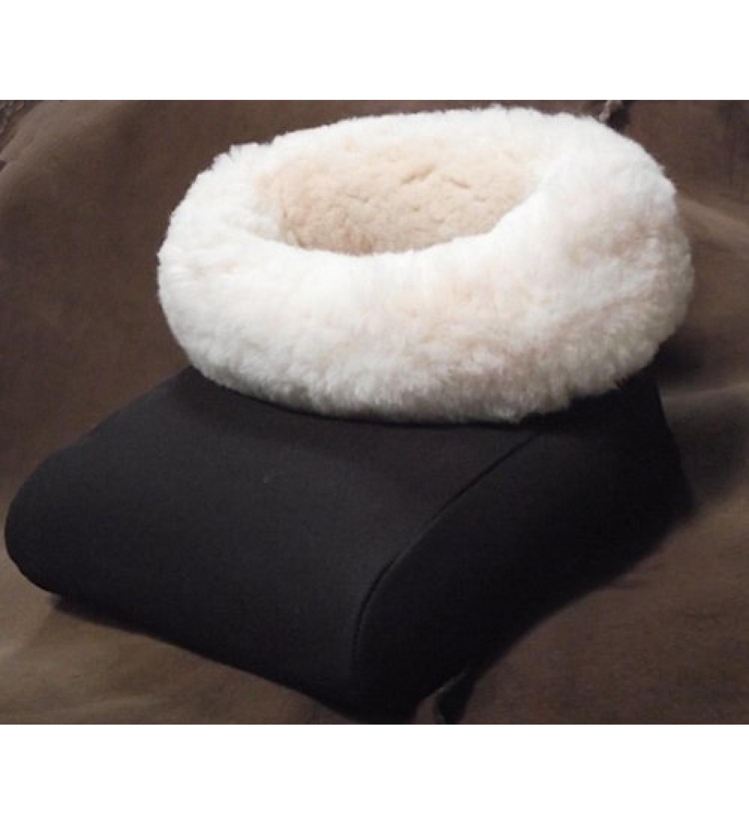Premium genuine lambskin foot bag foot warmer footmuff - natural breathable warmth. Vegetable tanned fur particularly dense!