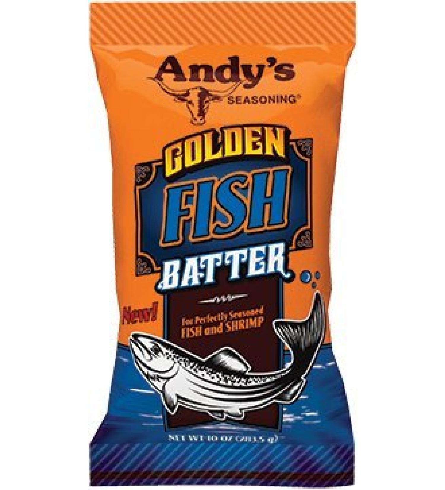 Andys Golden Fish Batter, 10 Ounces (Pack of 2)