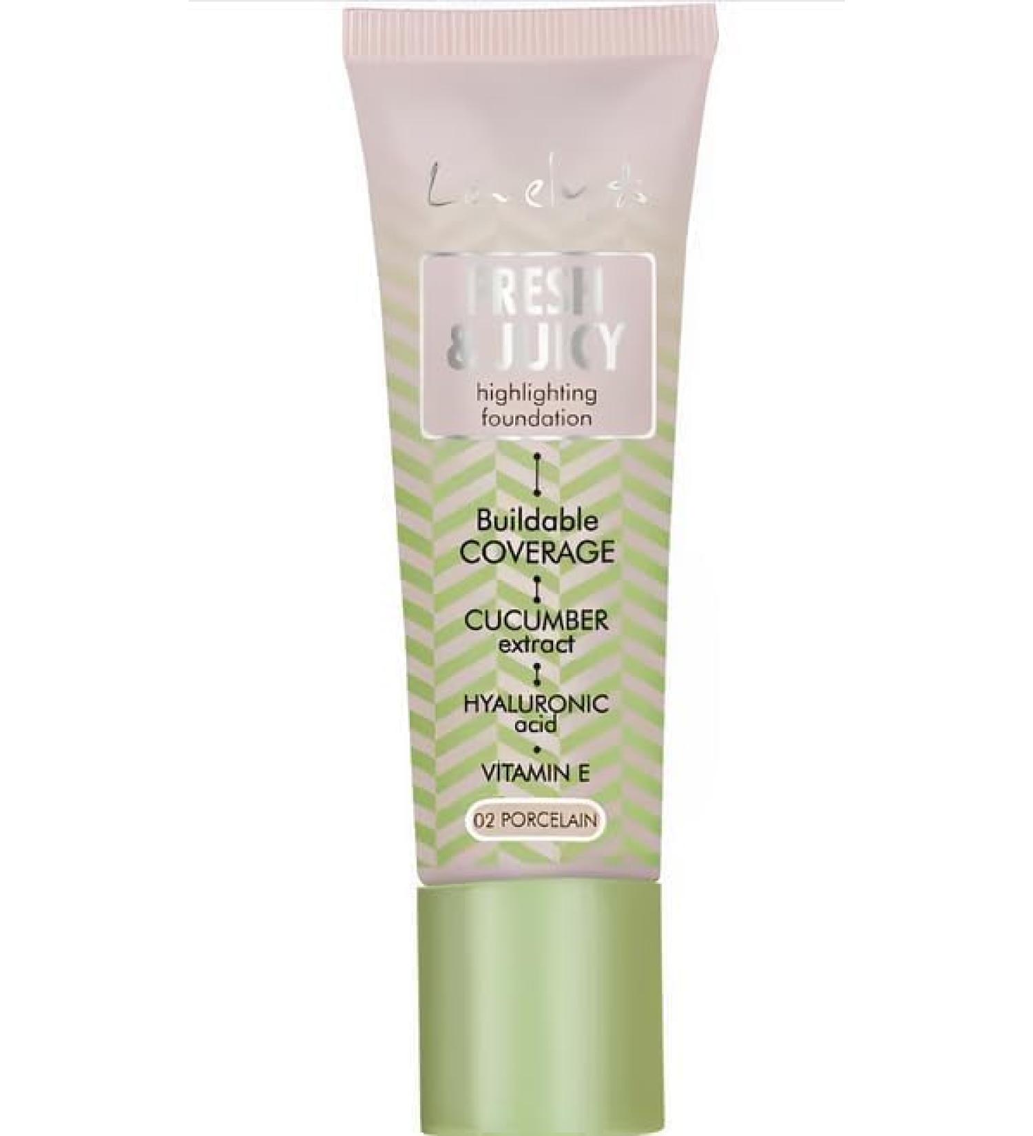LOVELY. Fluid Fresh and Juicy Makeup Base - Makeup Foundation nr2 Porcelain - Buy Online on GoSupps.com