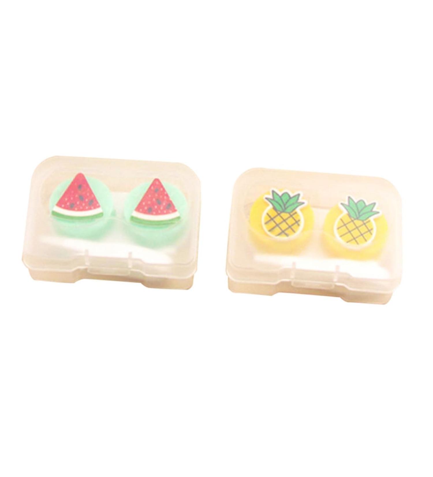 Buy Solustrie 2-Part Mini Contact Lens Container Set | Storage for Colored Contact Lenses - Travel-Friendly & Compact - Buy Online on GoSupps.com