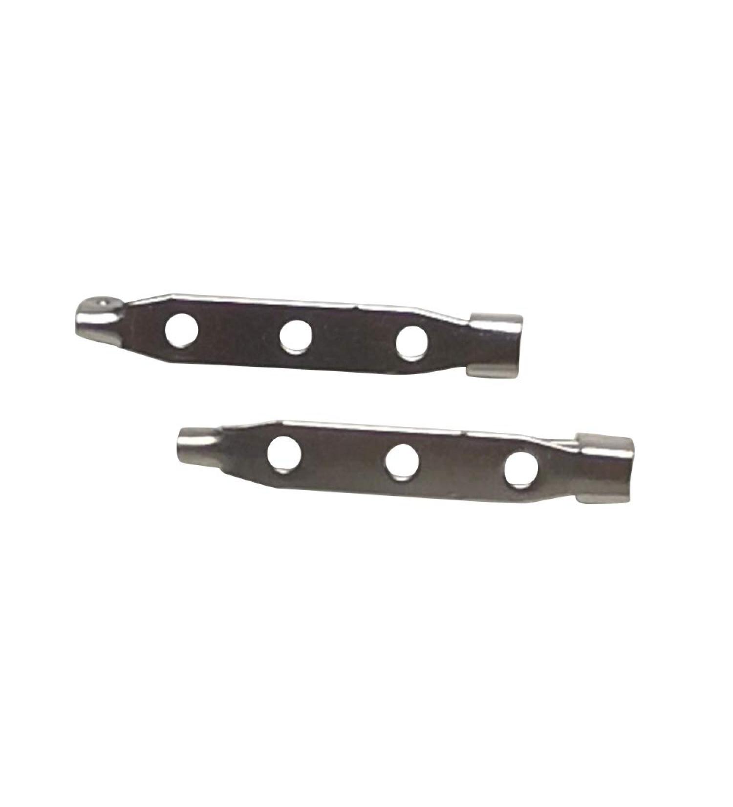 Chenkou Craft 50pcs Silver Plated Metal Back Brooches Bar Pin - 45mm (1 3/4) | Silver Plated Pins - Buy Online on GoSupps.com