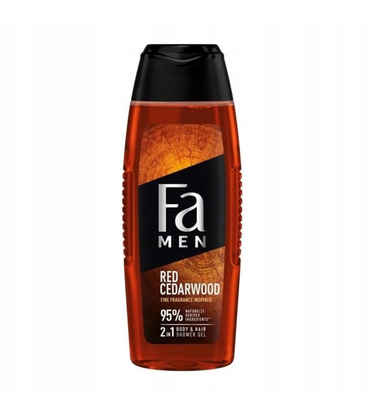 FA Lot de 4 gels douche Men Red Cedarwood 4 x 250 ml