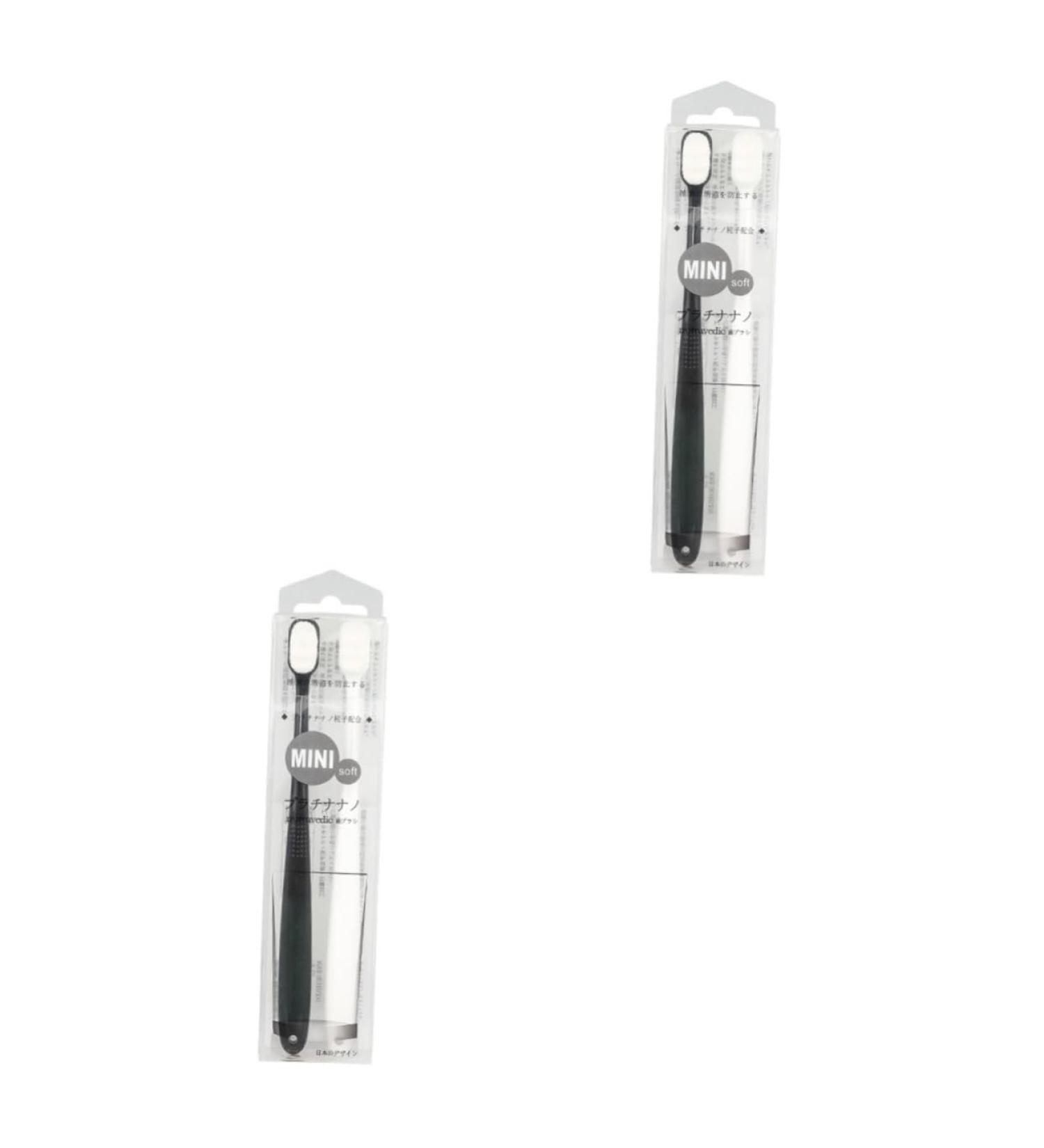 ULTECHNOVO 4pcs Ultrafine Soft Toothbrush Set - Compact Travel Size with Dental Floss - Ideal for Gentle Cleaning - Buy Online on GoSupps.com