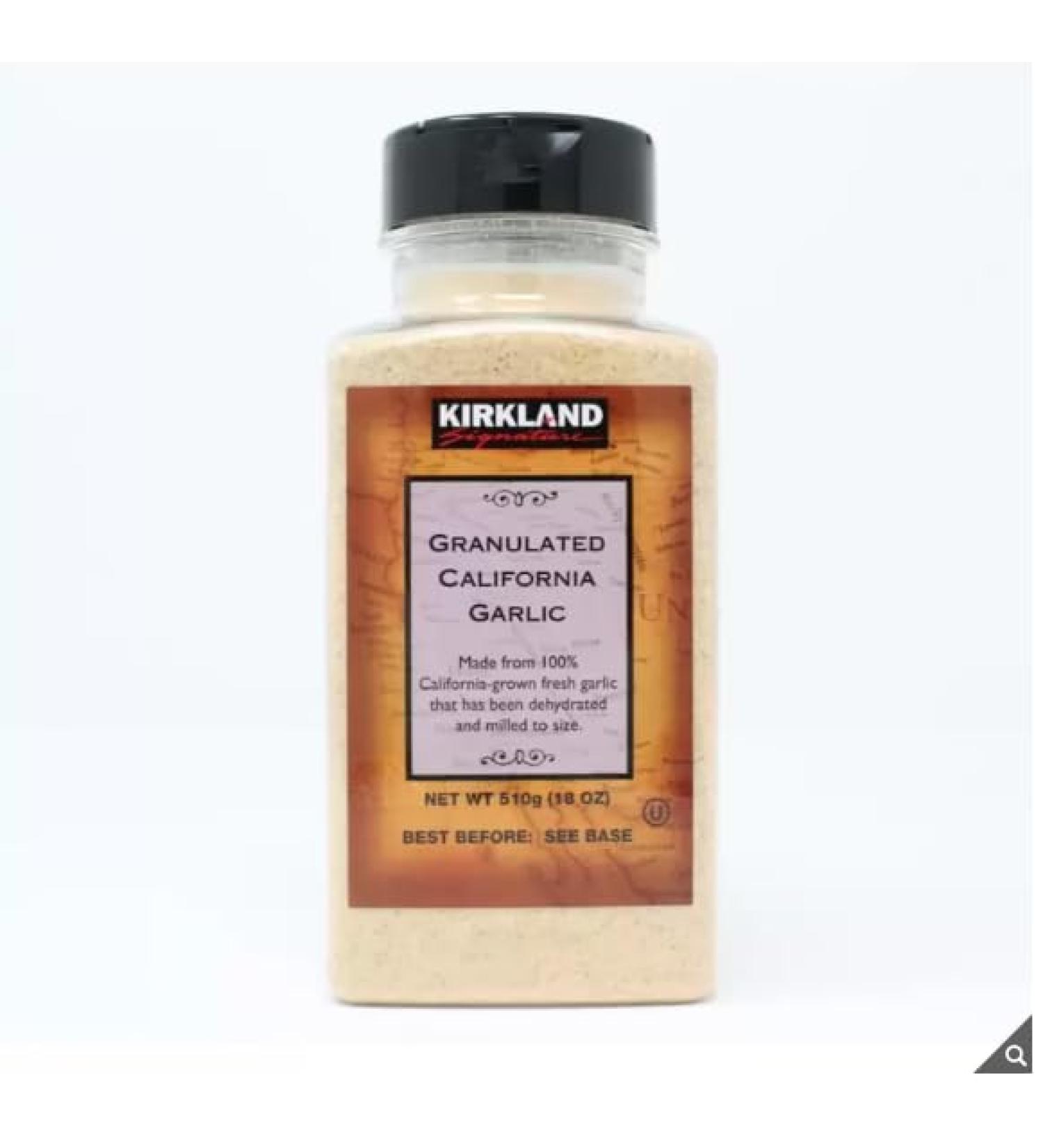 Kirkland Signature Granulated California Garlic | Great for Recipes | Seasoning | 510g
