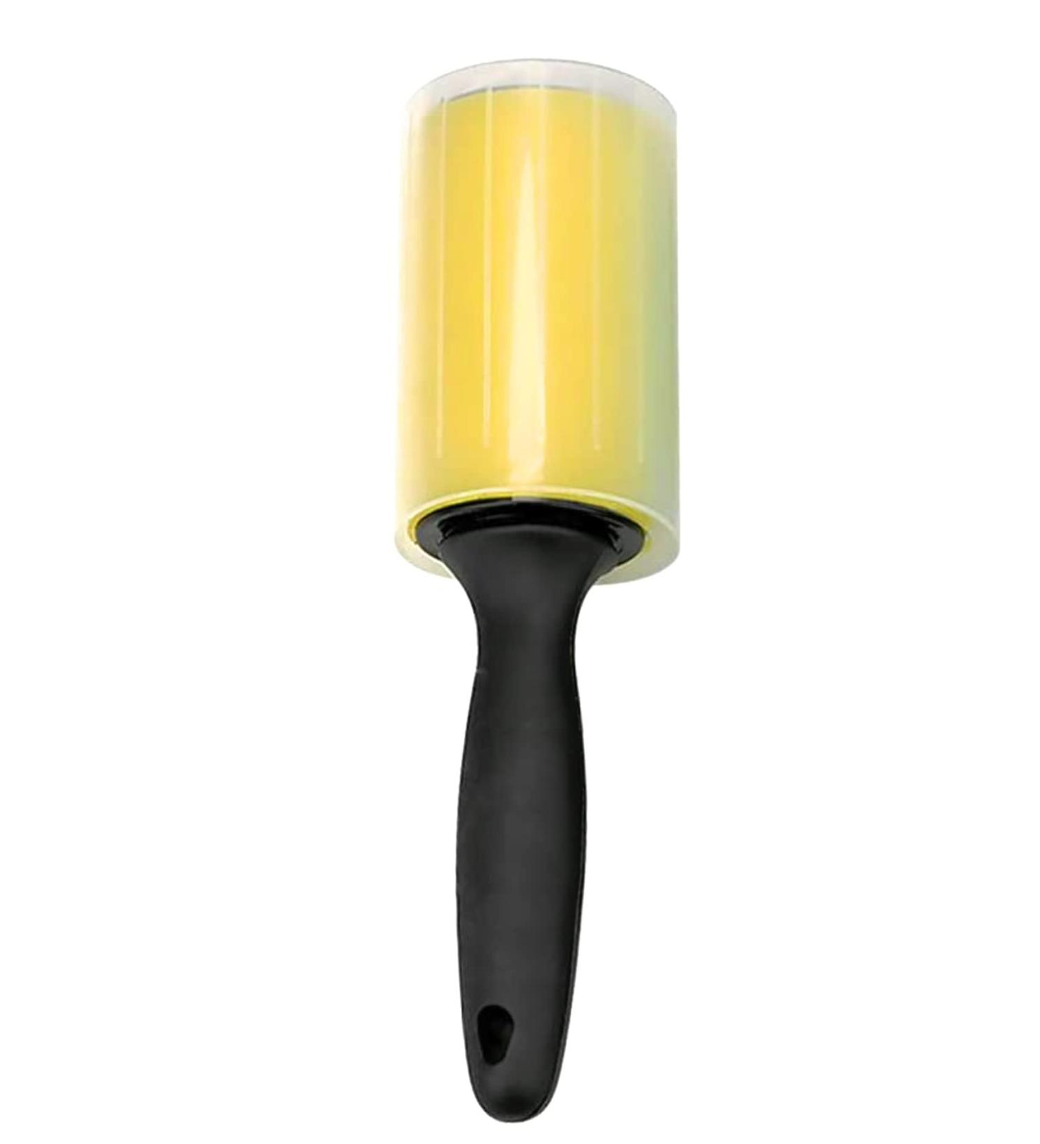 Lint Roller | Pet Hair Remover - Washable Reusable Silicone Sticky Roller (Yellow) | Keep it Simple Company - International Shipping Available - Buy Online on GoSupps.com