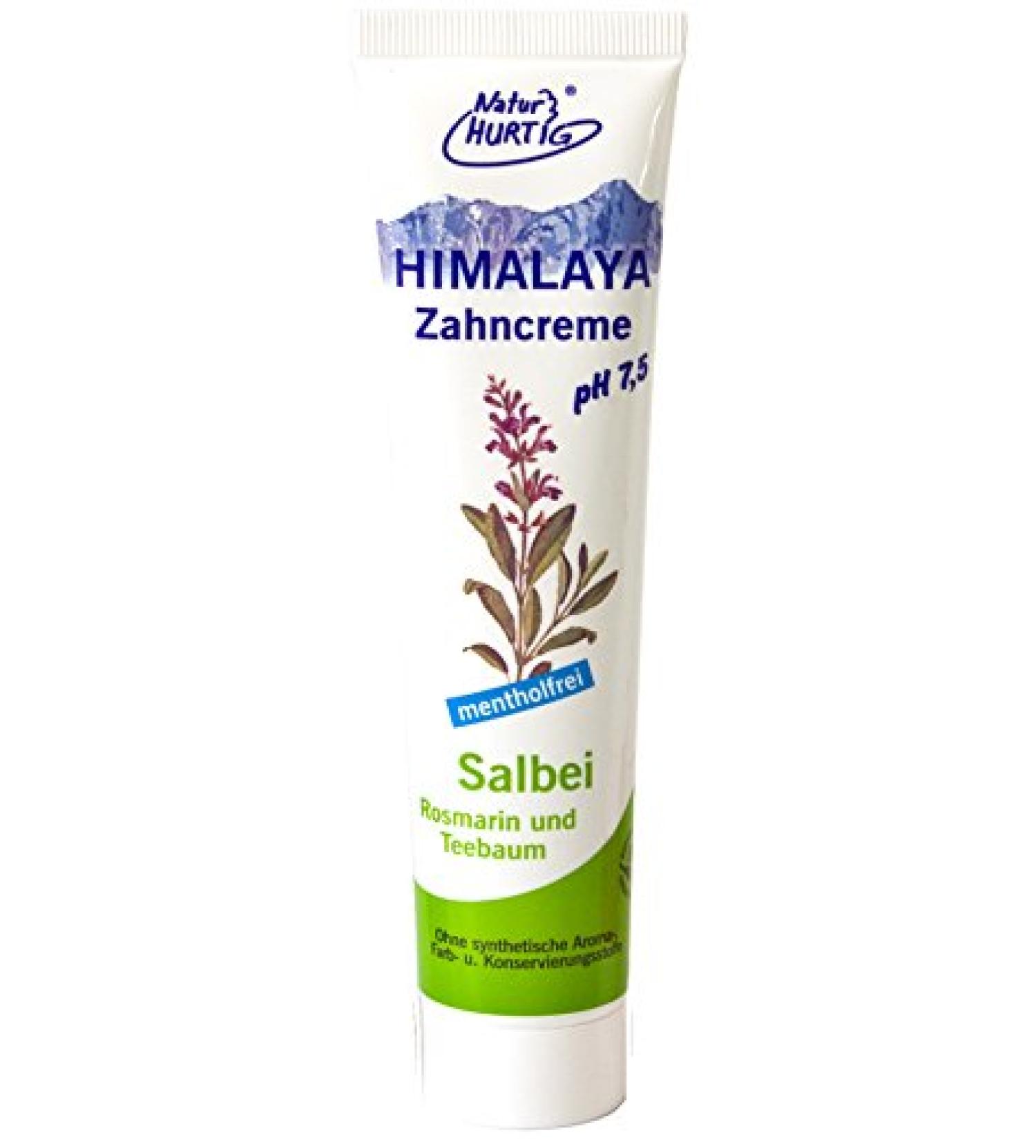 HIMALAYA herbal toothpaste sage-rosemary-tea tree oil vegan from Natur Hurtig (3x75ml)