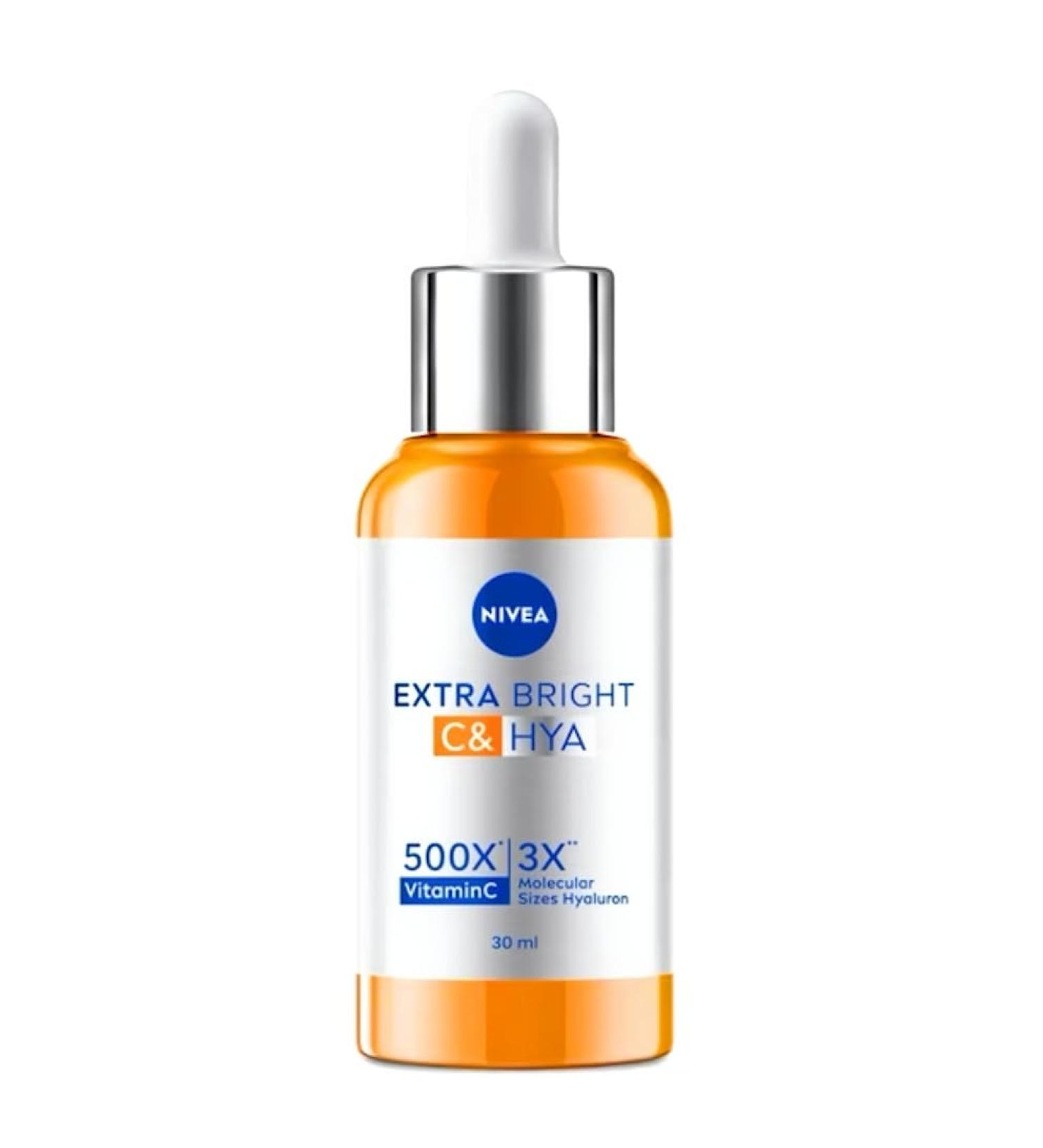 NIVEA Extra C HYA Anti-Spot Serum and Night Sleeping Gel 30ml with Orange Essence Hyaluronic Acid - Buy Online on GoSupps.com