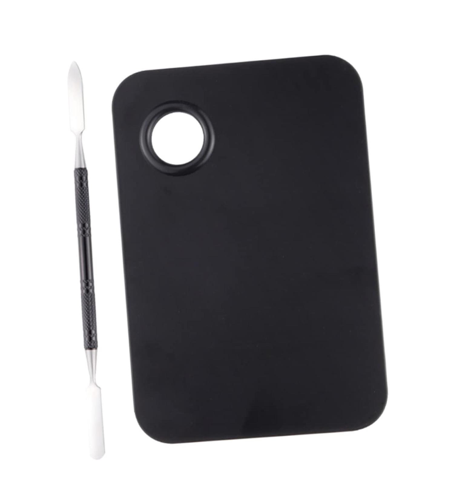 STOBOK 4 Pcs Empty Makeup Palette - Paint Mixing & Makeup Mixing Tool - Essential Nail Kit for Foundation & Color Mixing (Black 11.5x7.5cm - Buy Online on GoSupps.com
