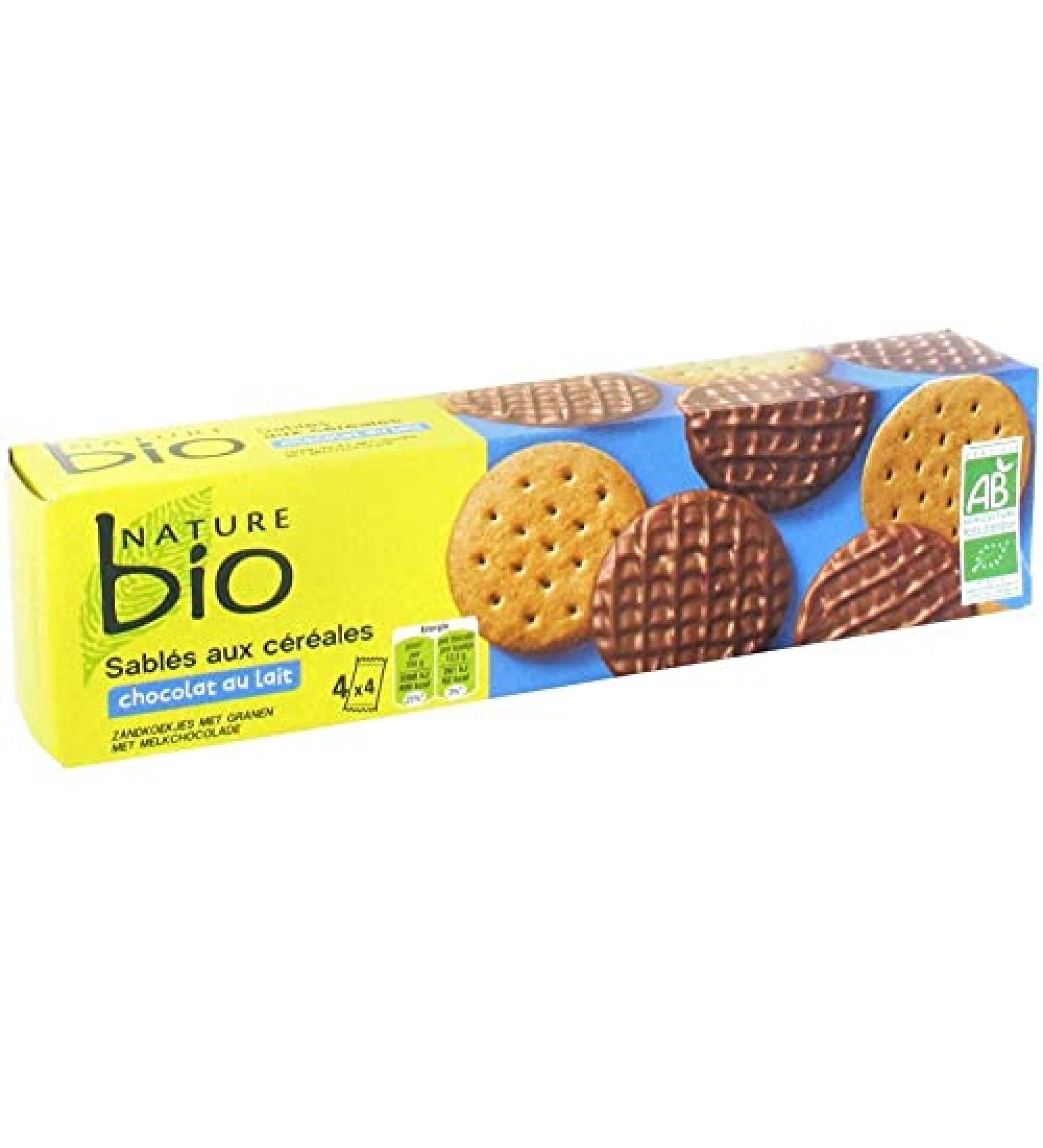 NATURE BIO - Milk Chocolate Cereal Shortbread 200G - Pack of 4 - Buy Online on GoSupps.com