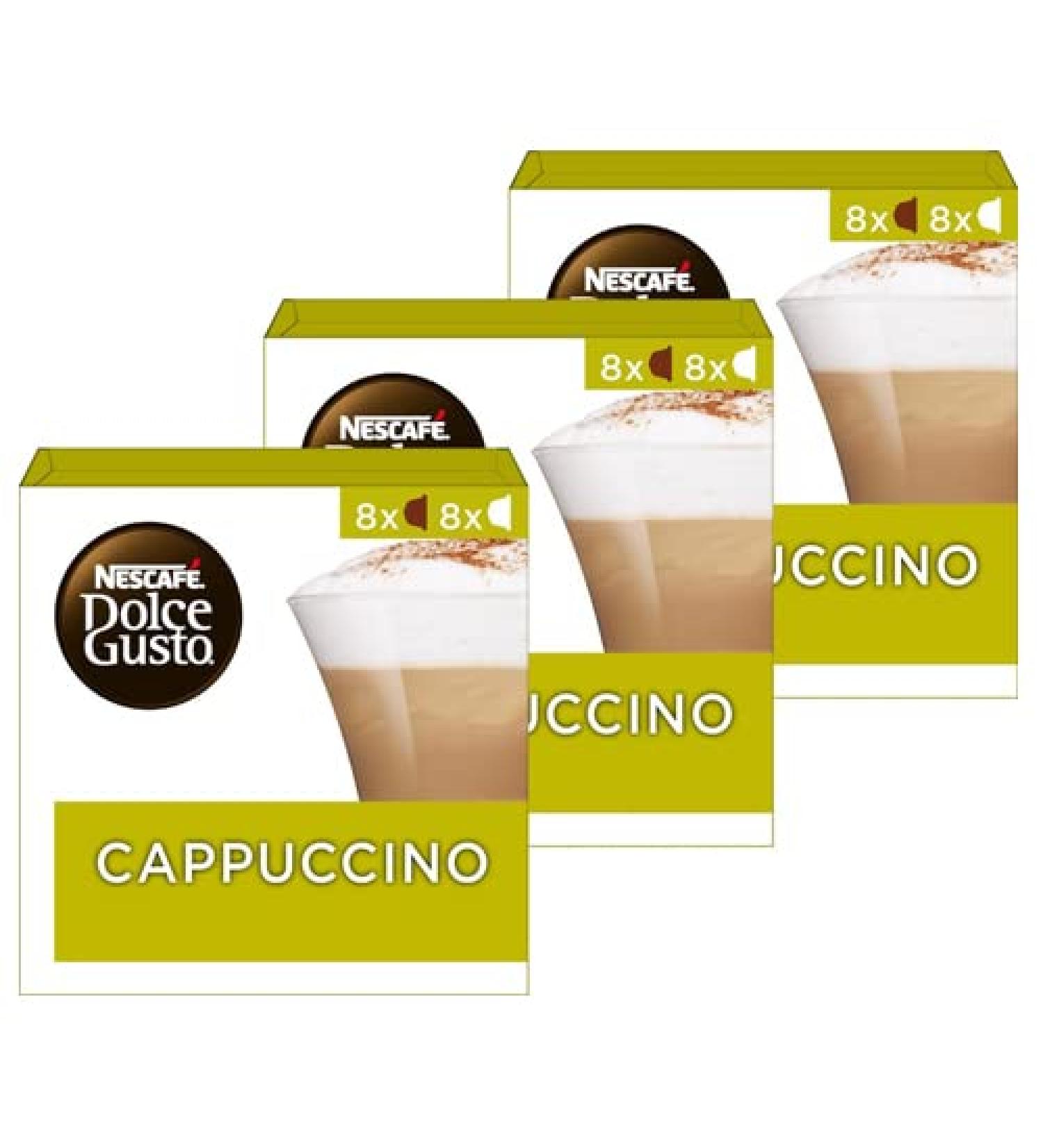 NESCAFE DOLCE GUSTO Nescaf Dolce Gusto Capsules Cappuccino - 48 Stuks (3 x 16 Capsules)