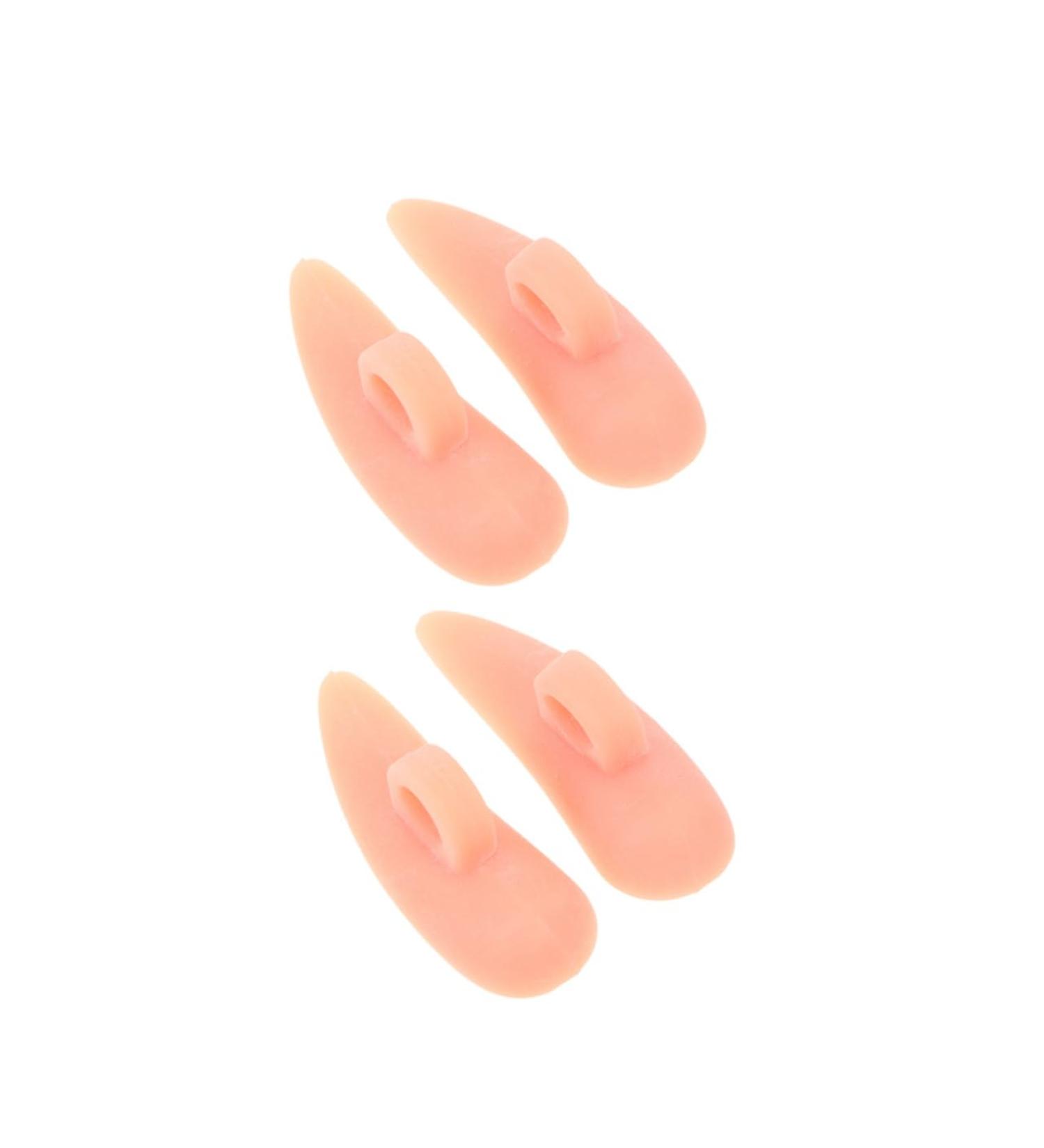 Middle Toe Support Pad Nursing Foot Protectors - Set of 4 | Bunion Cushions & Toe Divider | Orthopedic Bunion Splint & Valgus Correction Tool - Buy Online on GoSupps.com