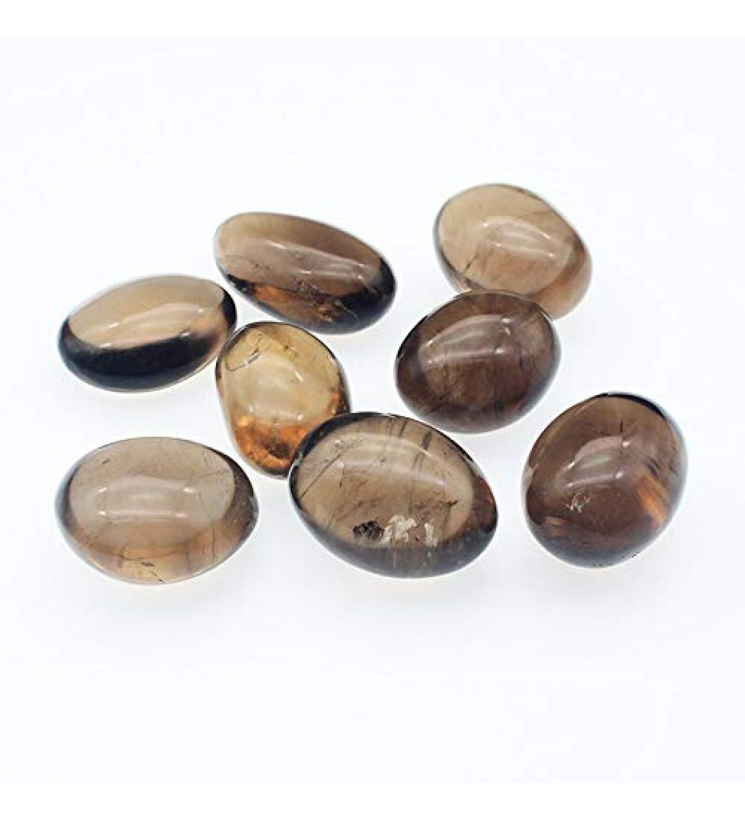 1pc Natural Smoky Quartz Tumbled Stone Crystal Polished Minerals Palm Stone for Party Gift Decoration Full of Texture - Buy Online on GoSupps.com