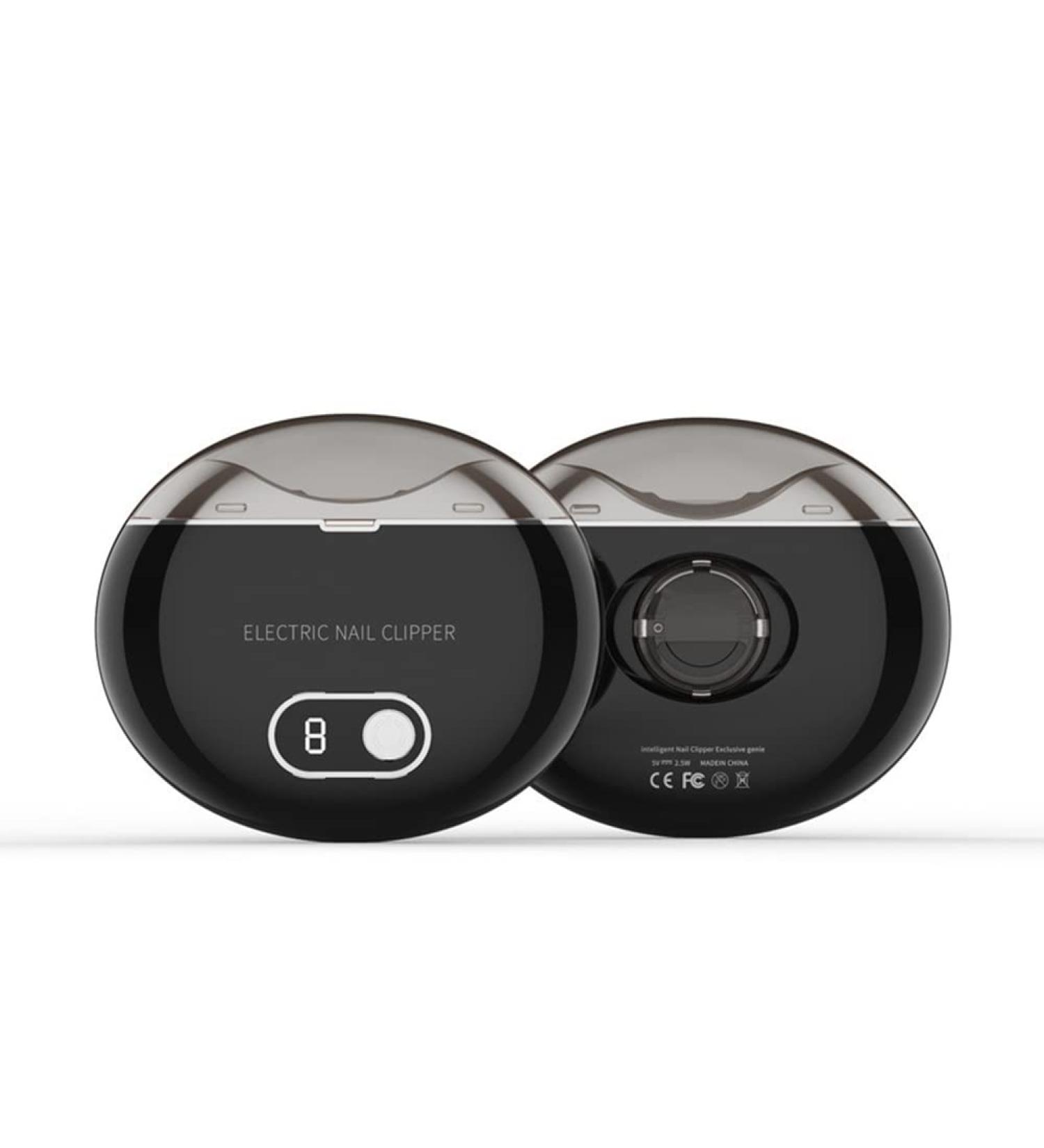 1Set Electric Automatic Nail Clippers Scissors Electric Nail Grinder with Light for Baby Adult Care Black - Buy Online on GoSupps.com