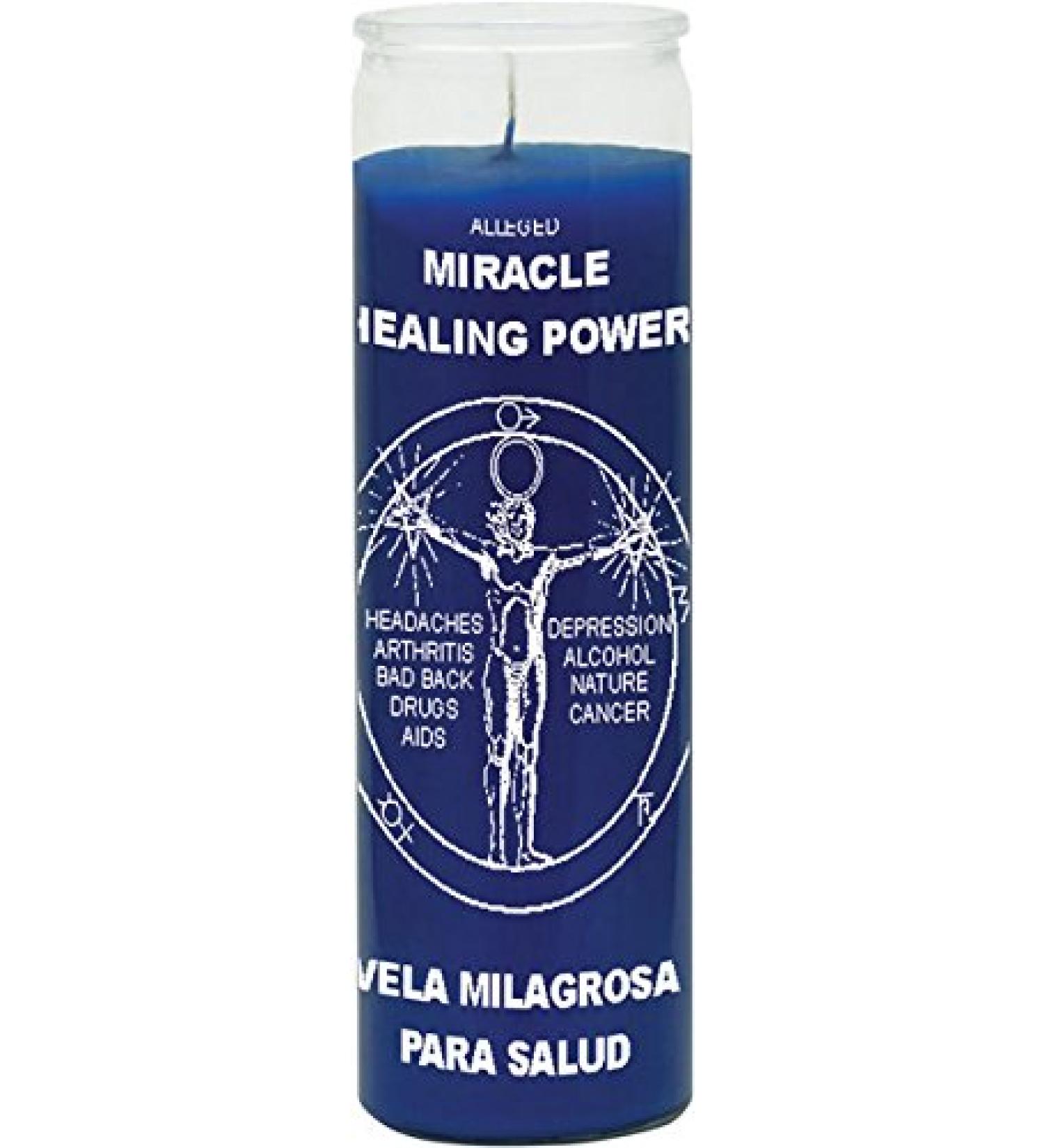INDIO Miracle Healing Blue Candle - Silkscreen 1 Color 7 Day