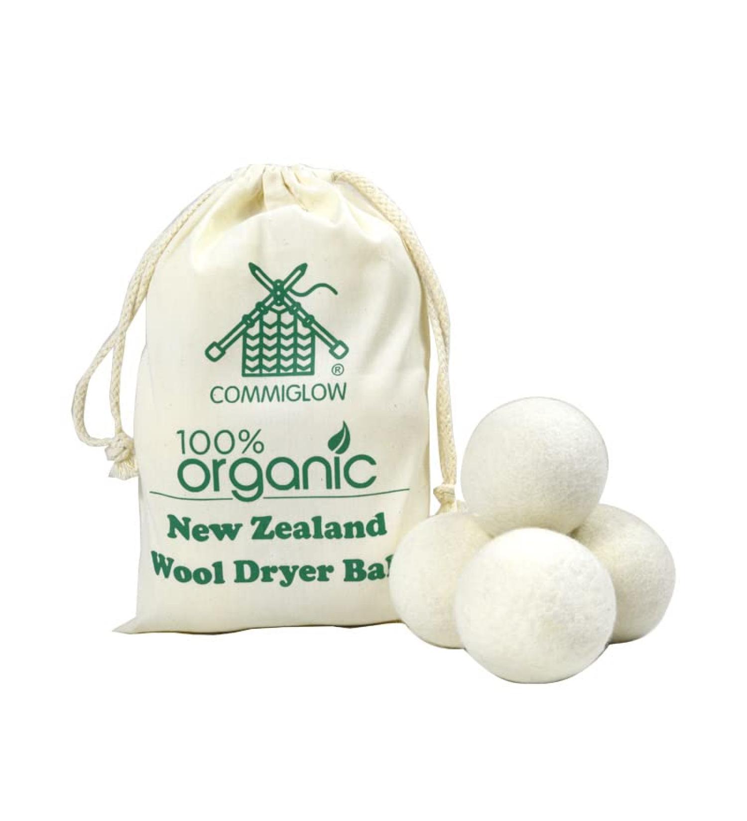 Natural Wool Dryer Balls - Set of 6 | Fabric Softener & Wrinkle Reducer | Eco-Friendly Alternative to Plastic Balls & Liquid Softeners - Buy Online on GoSupps.com