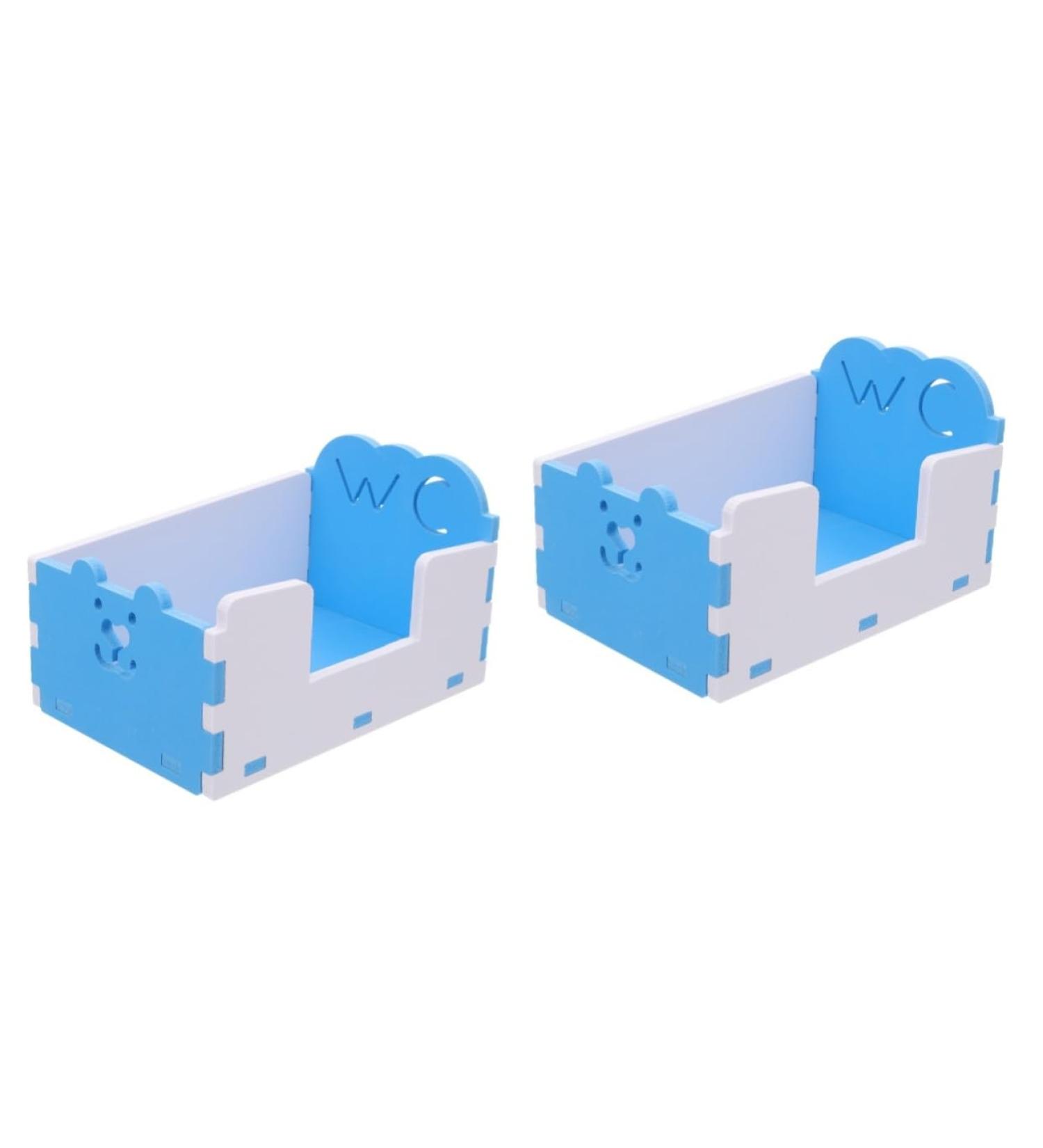 Yardwe 2 Pcs Hamster Toilet Critters Detachable Guinea Toilet Basin Chinchilla Toilet PVC Bathtub Small 15x10cmx2pcs Bluex2pcs - Buy Online on GoSupps.com