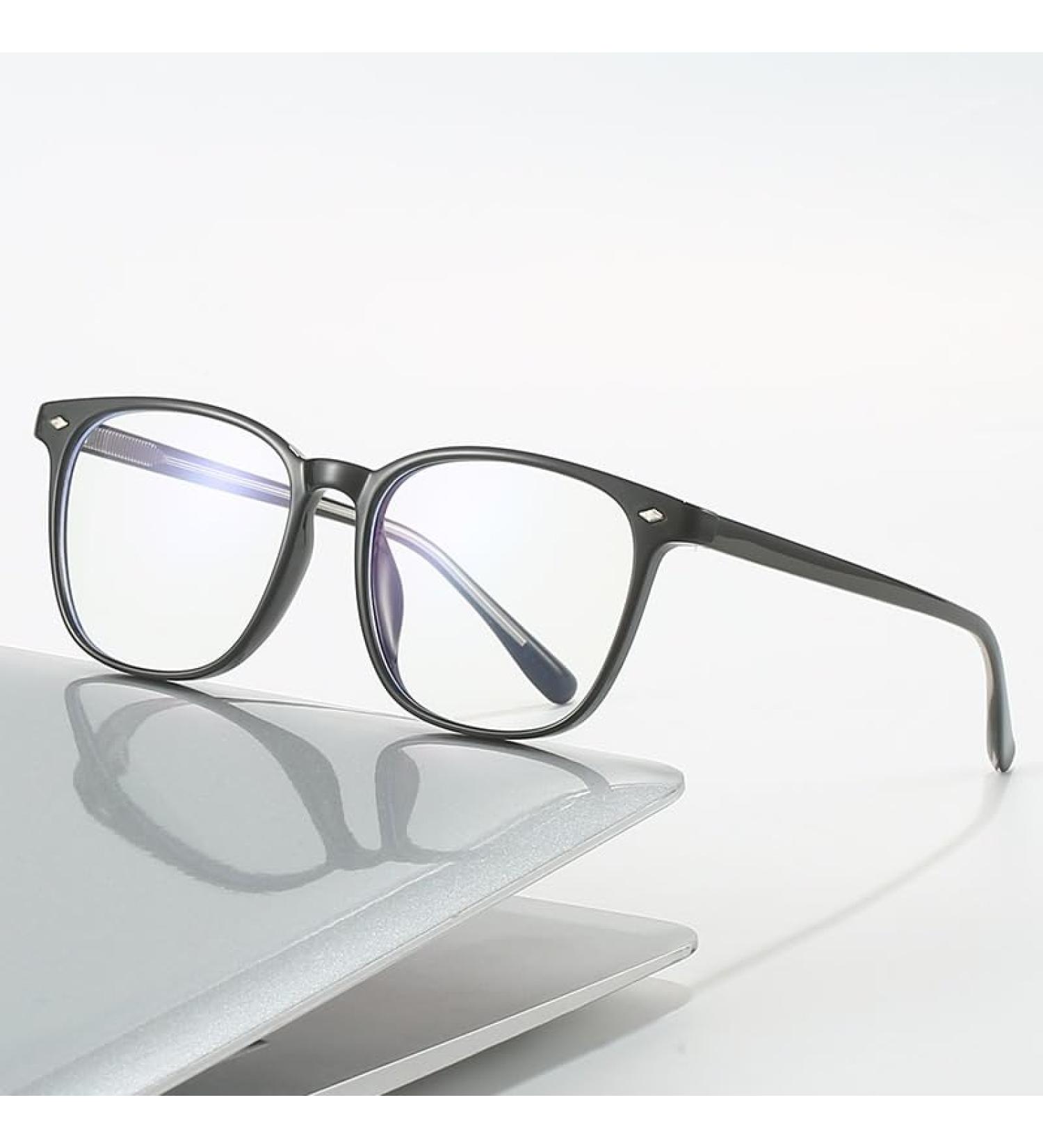Fuqinqingoz Designer Computer Reading Glasses - Anti-Blue Light & Eye Load - Large Flat Light Mirror (+0.00 Color: C3) - Buy Online on GoSupps.com